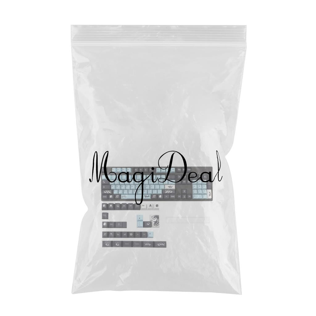 PBT Keycaps DIY Set for Most Gaming Mechanical Keyboards 137 Keys English