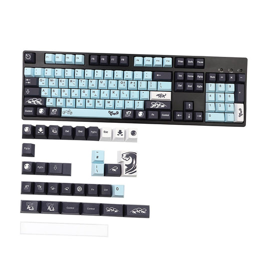 PBT Keycaps DIY Set for Most Gaming Mechanical Keyboards 136 Keys Korean