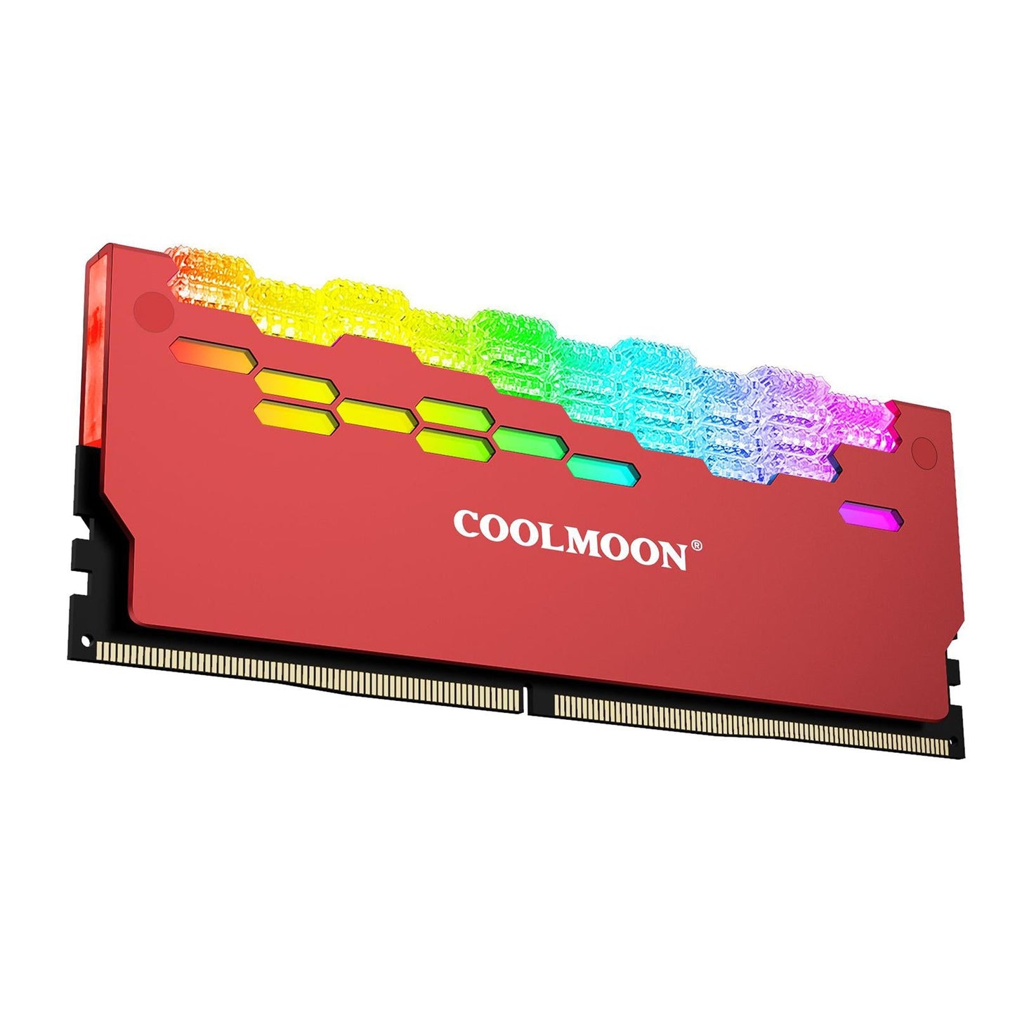 Heatsink Radiator ARGB Shell Heat Sink Spreader RAM Memory for DIY  red
