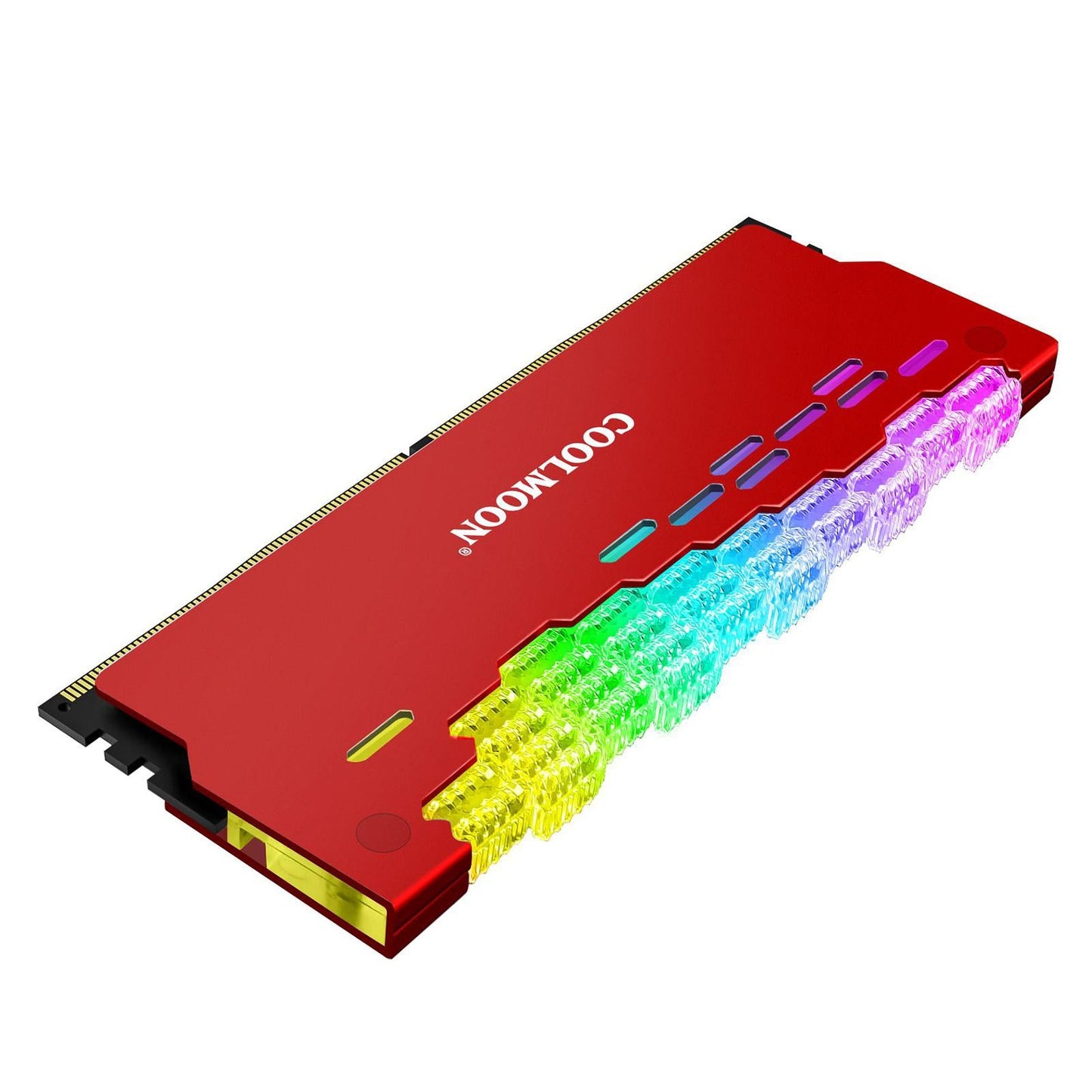Heatsink Radiator ARGB Shell Heat Sink Spreader RAM Memory for DIY  red
