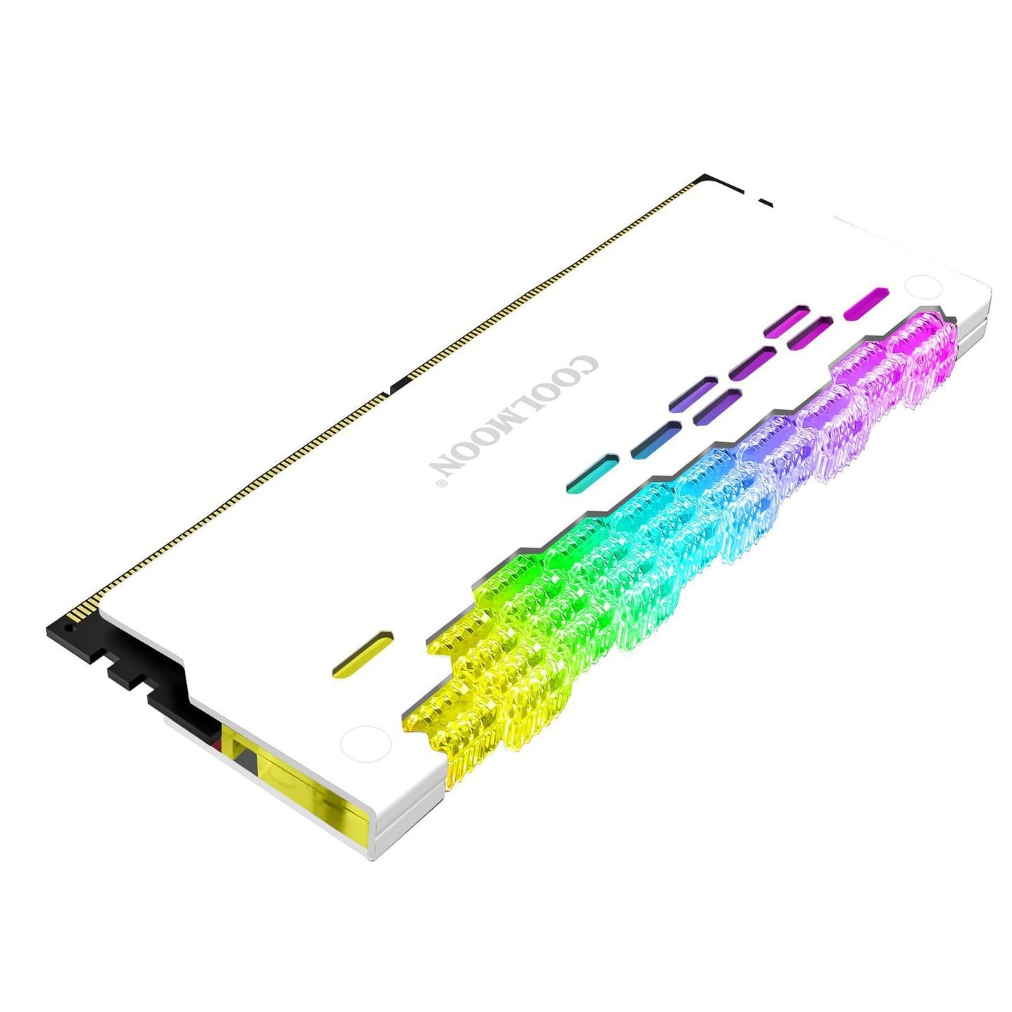 Heatsink Radiator ARGB Shell Heat Sink Spreader RAM Memory for DIY  white