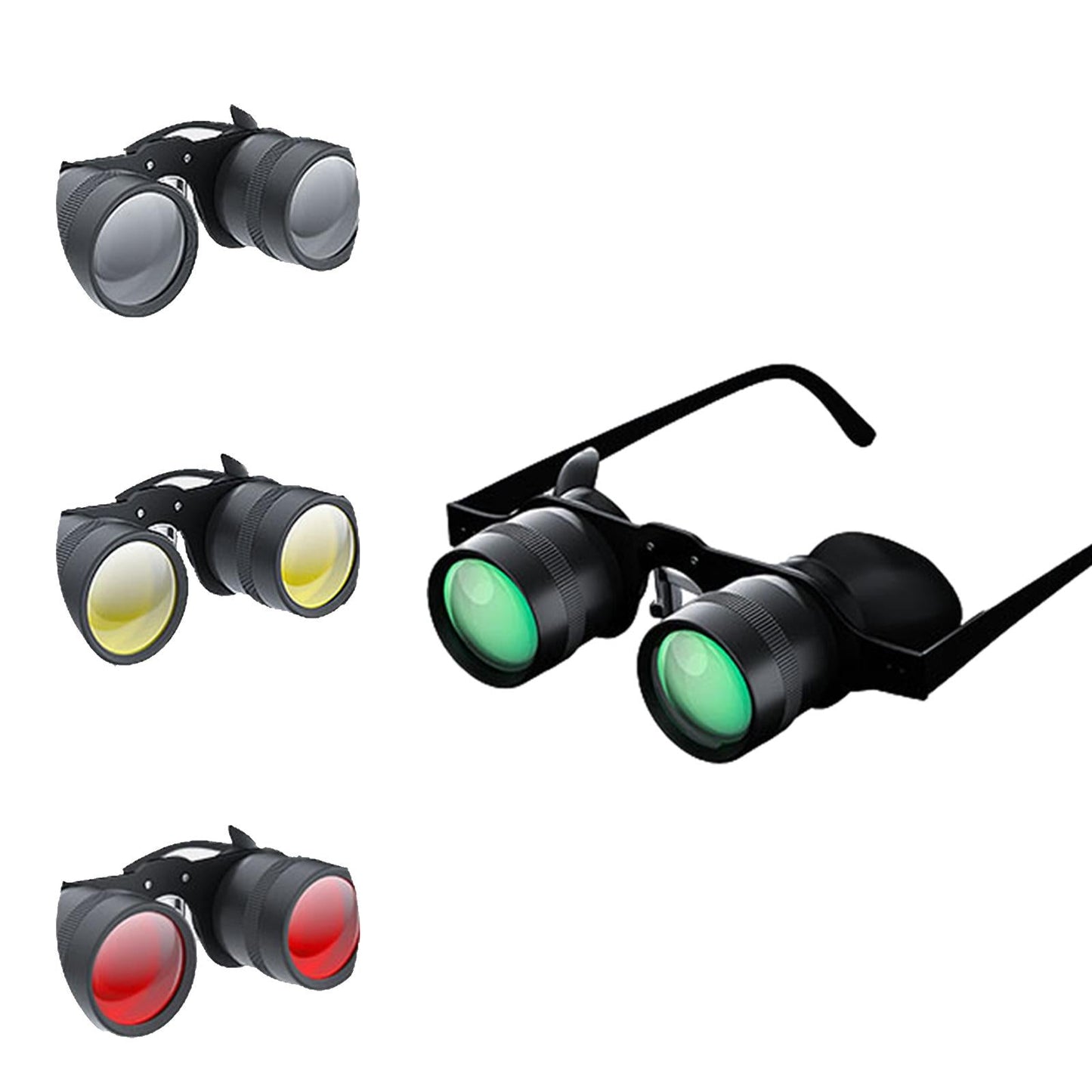 Fishing Telescope Glasses High-Definition Easy to Adjust Hand-Free Set F