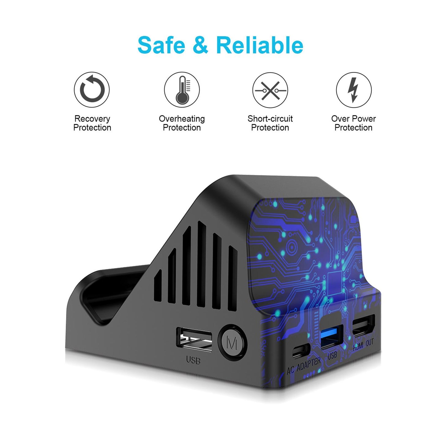 HDMI Converter Adapter Charging Dock Stand for Nintend Switch/Switch Lite