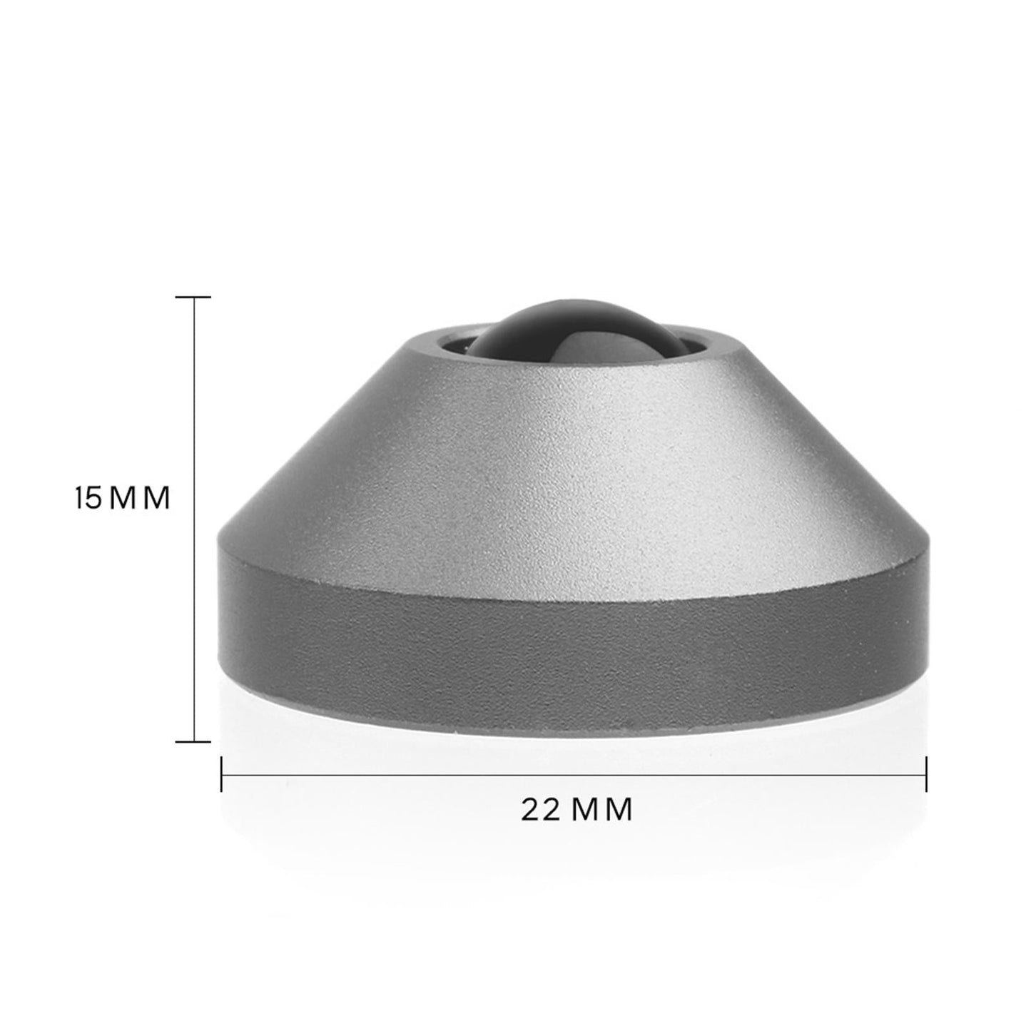 2-pack Mechanical Keyboard Feet Aluminum Alloy with Screws Silver