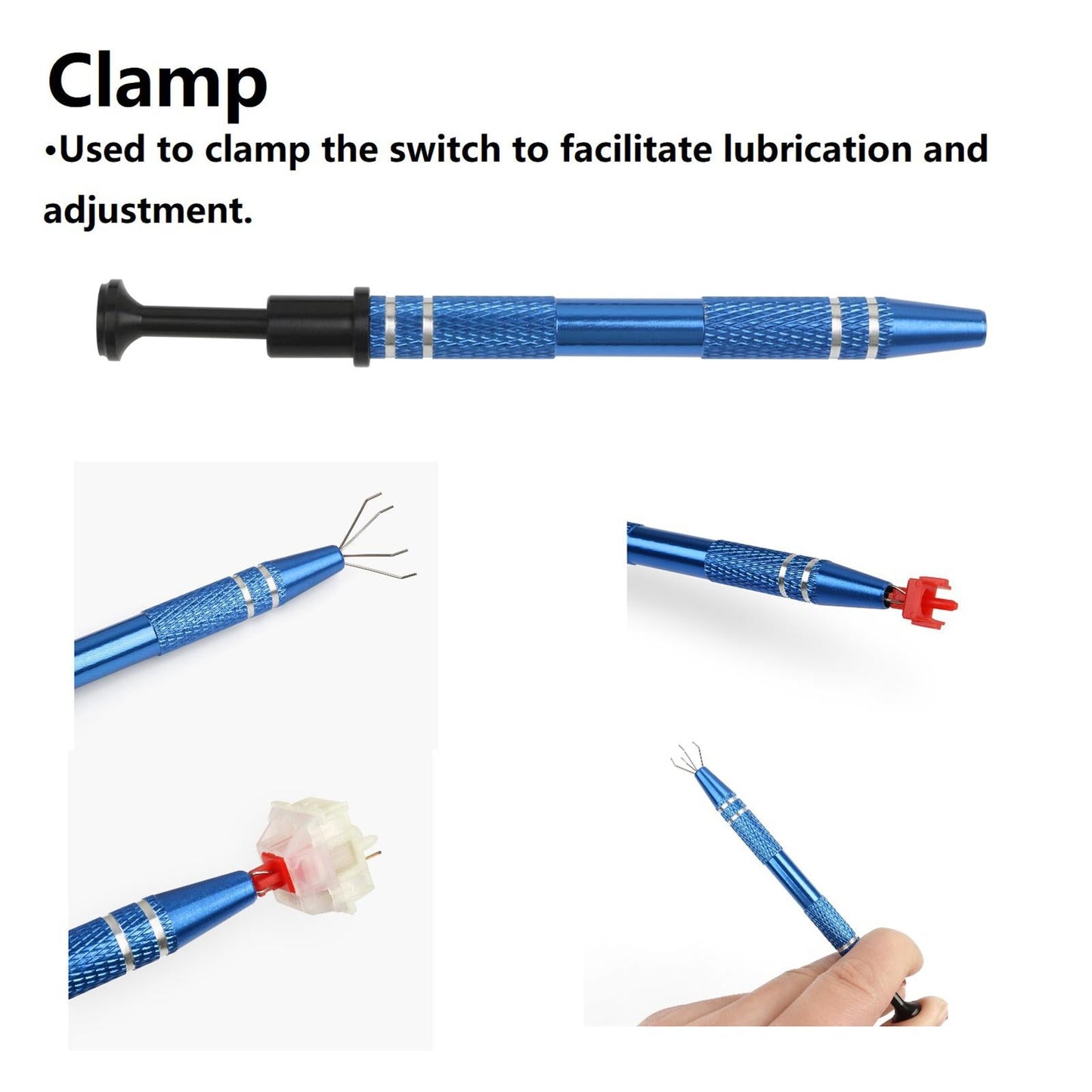 4in1 Switch Puller Lube Brush Tweezers Clamp Opener Switches Adjustment Kits