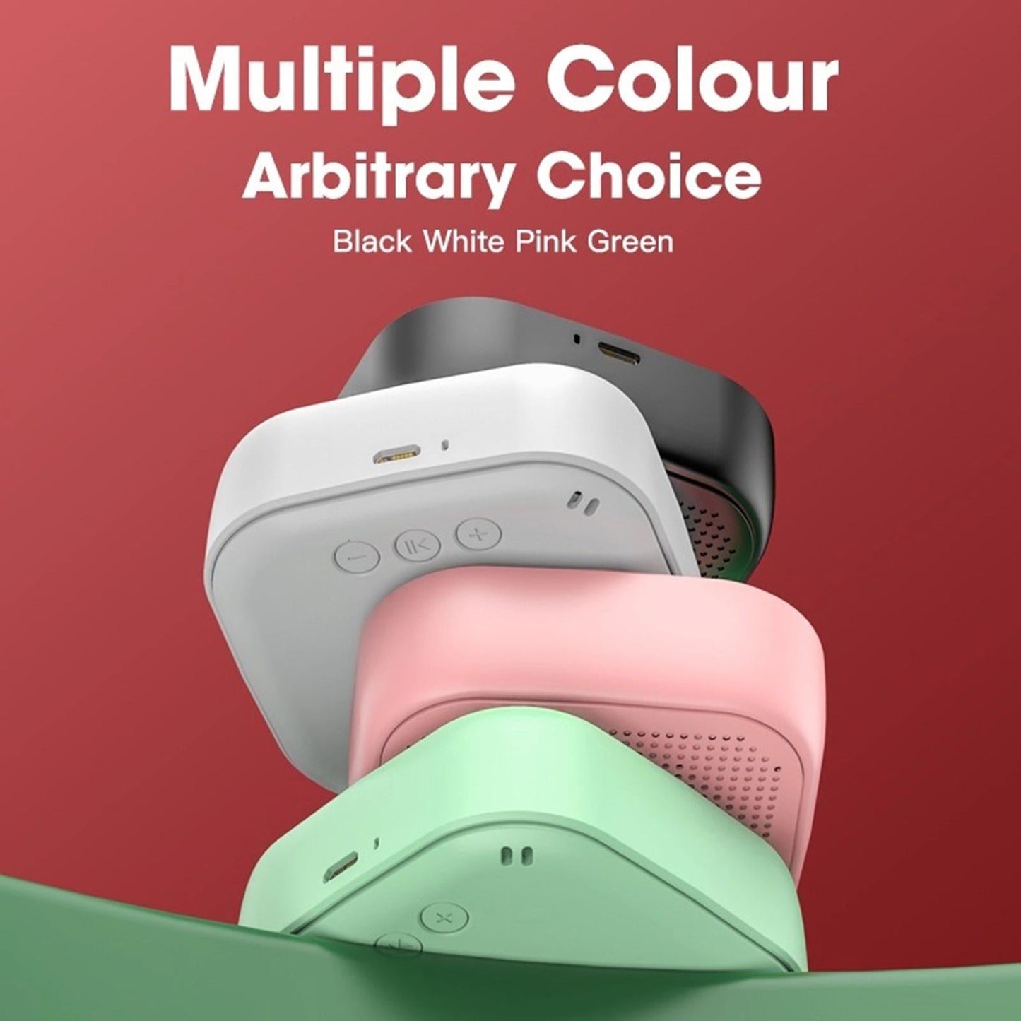 Mini Waterproof Bluetooth 5.0 Wireless Speakers for Home Party Tablet Pink