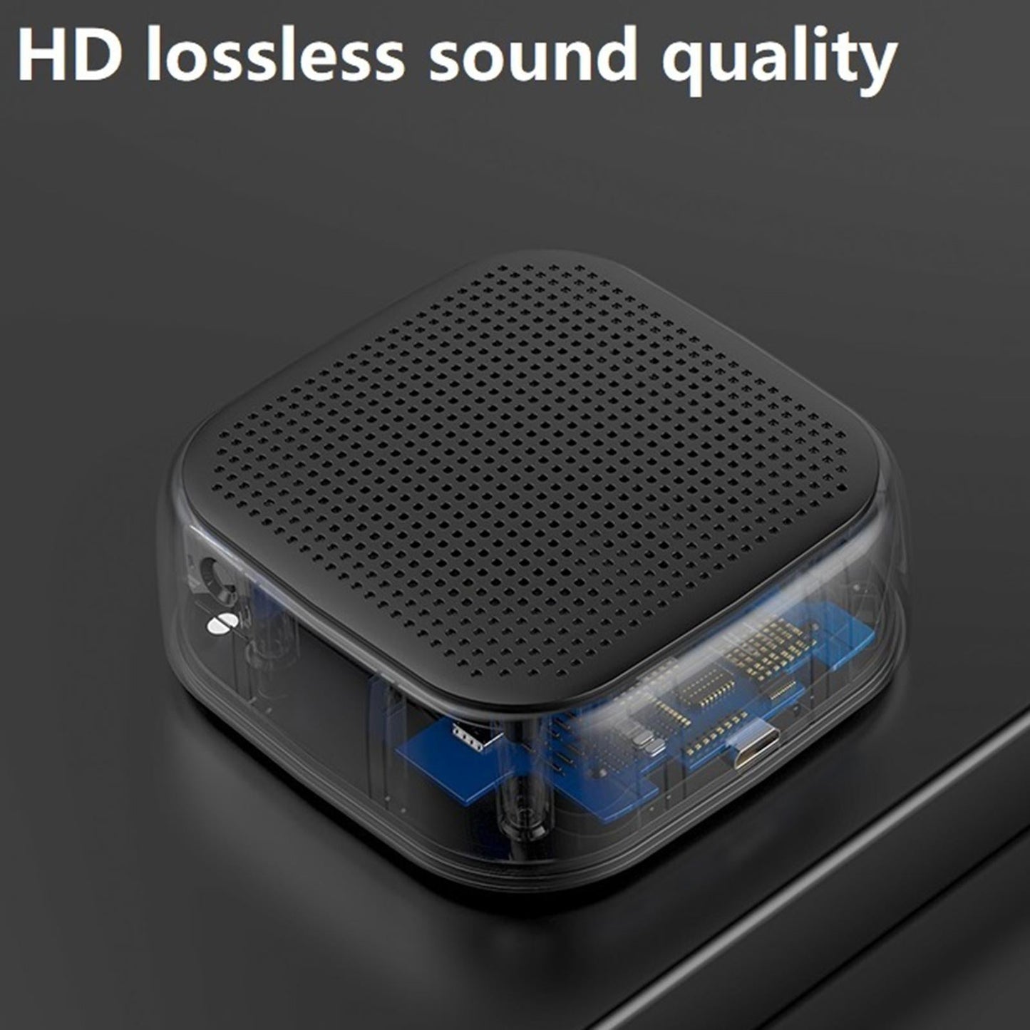 Mini Waterproof Bluetooth 5.0 Wireless Speakers for Home Party Tablet Black