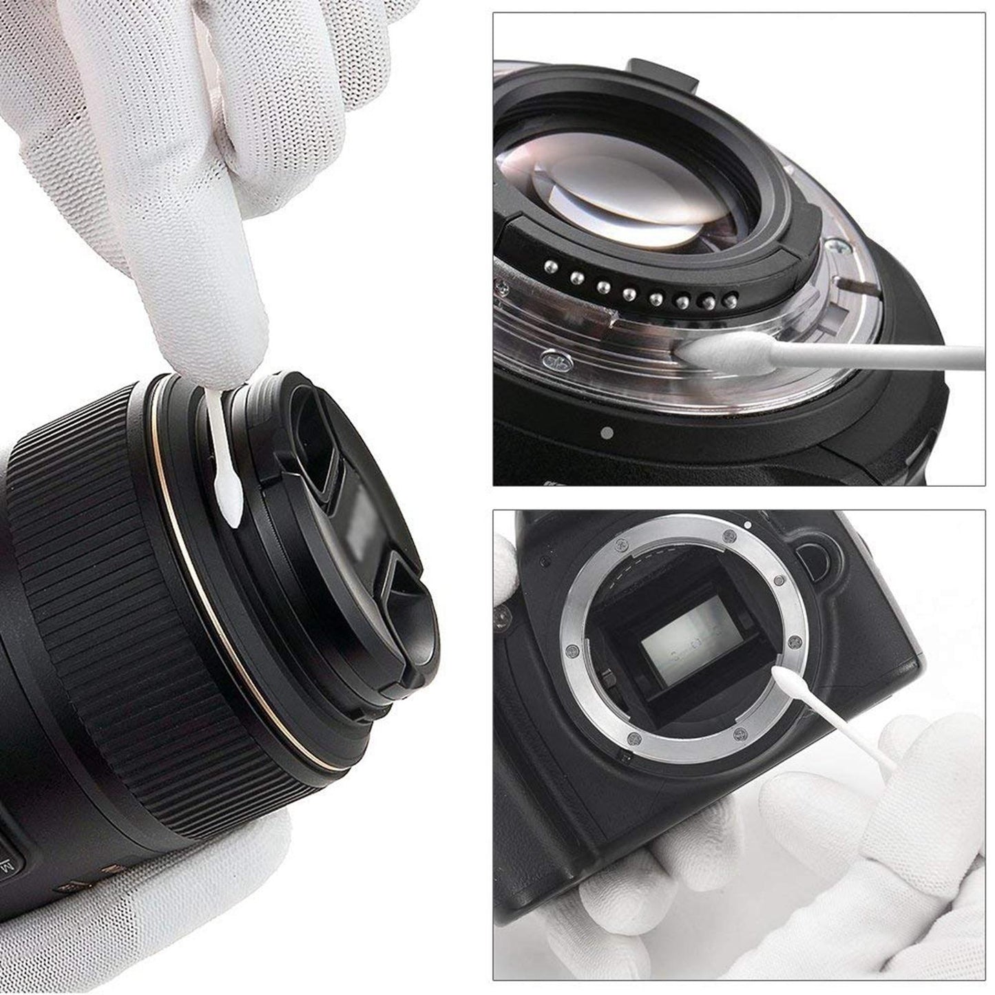 Camera Cleaning Kit w/ Sensor Cleaning Swabs Air Blower for Camera Lens