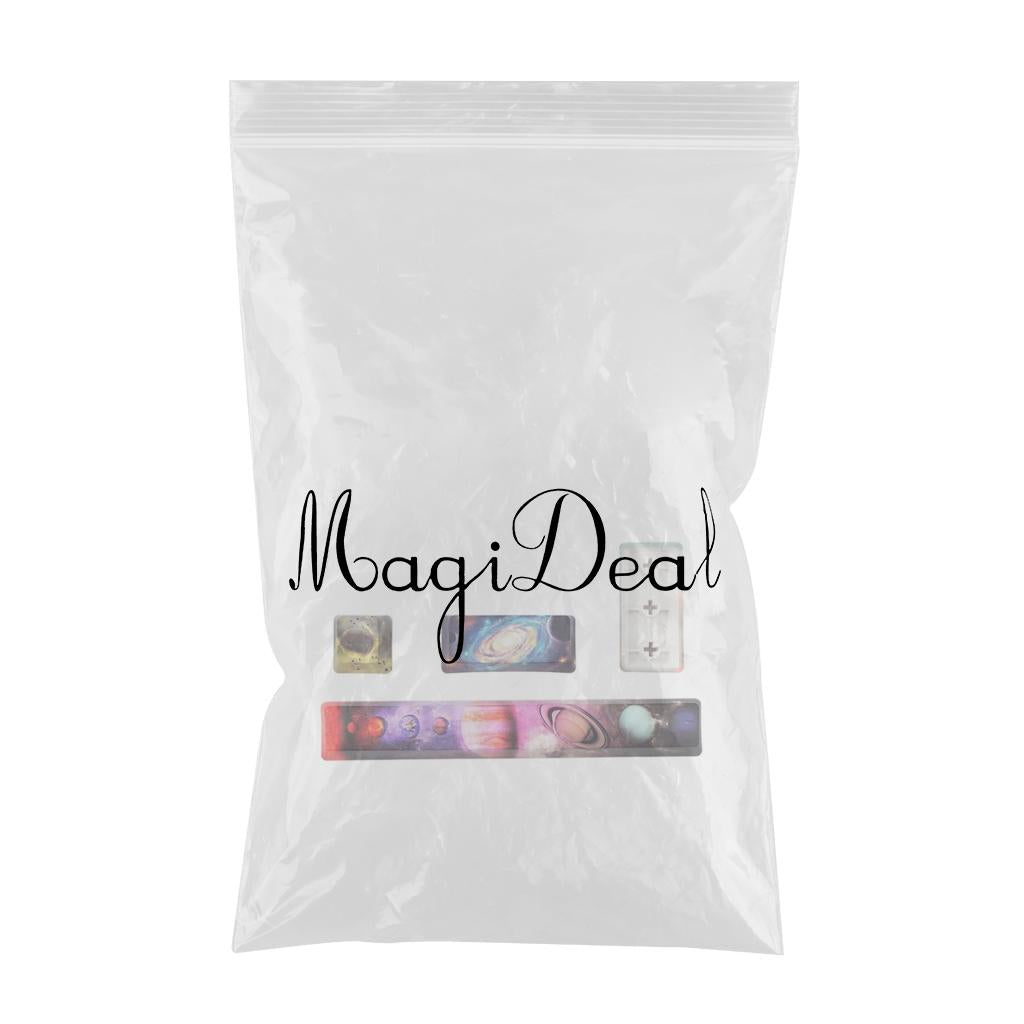 4X Keycaps Set PBT Five Sides Dye-Subbed Spacebar ESC Entre keys STARRY SKY