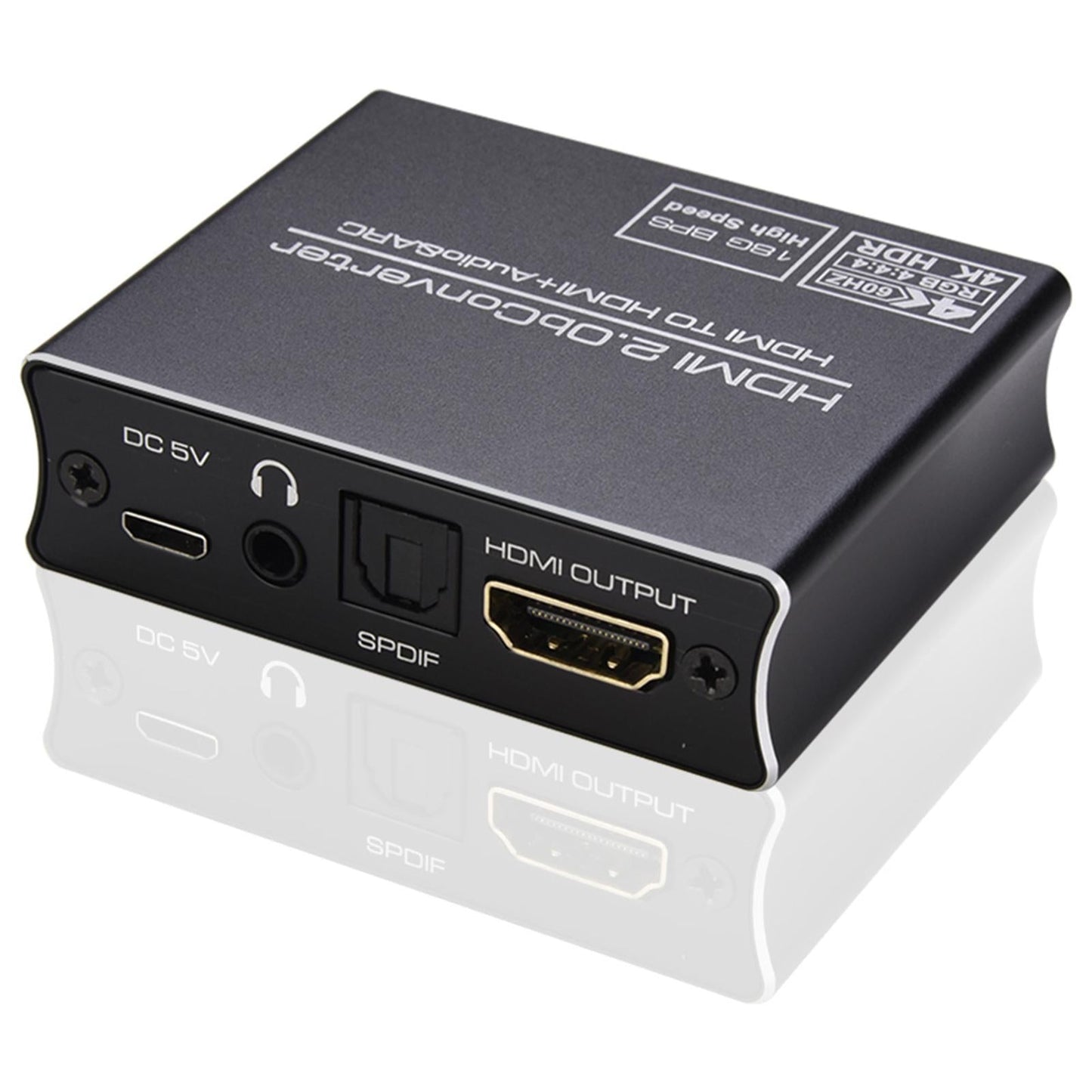 HDMI Audio Extractor Audio Output Optical to 3.5mm Jack Adapter for Cinema