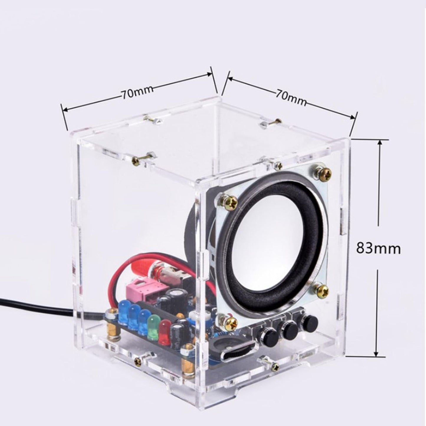 HU-009 3W Mini Spaker Unit 5V DC Powered Sound Amplifier DIY Kit Components