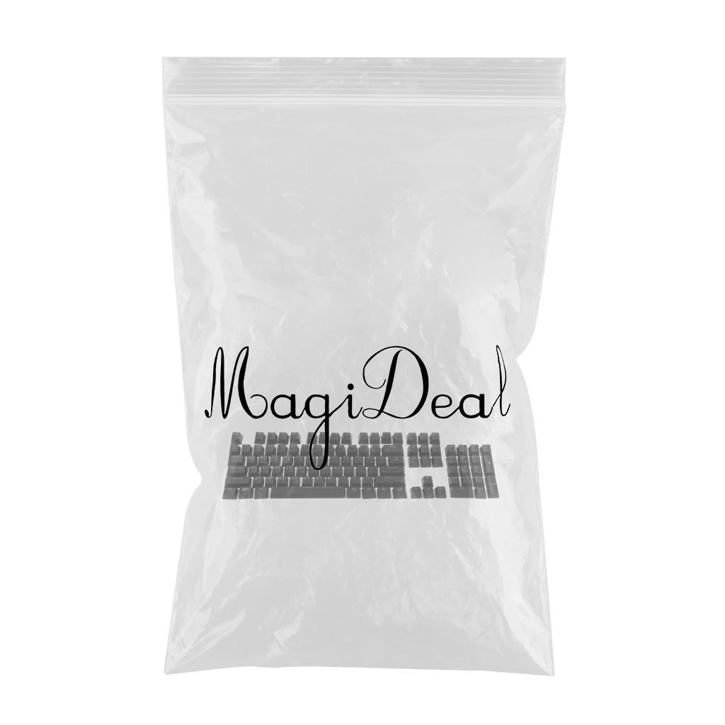 104 Key Caps PBT US Layout Keyset for CHERRY MX Mechanical Gaming Keyboard French Black