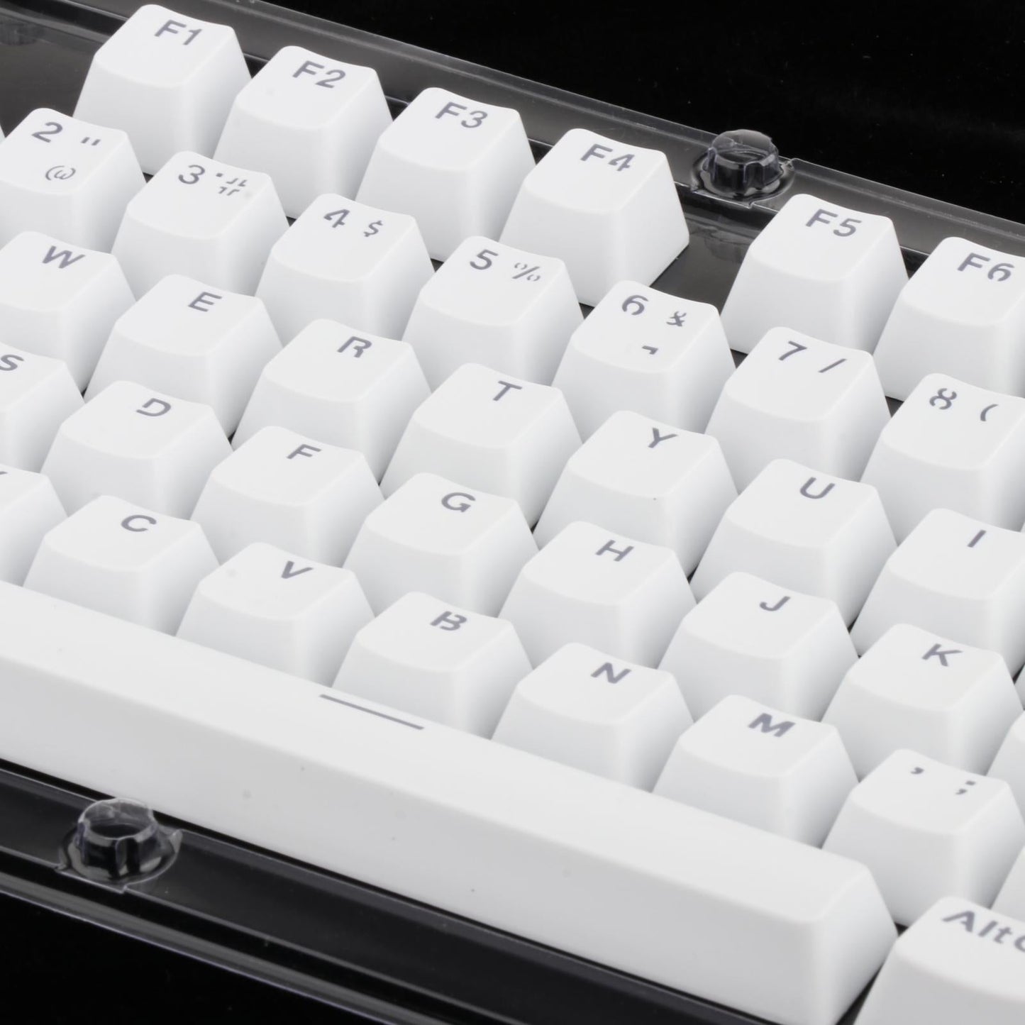 104 Key Caps PBT US Layout Keyset for CHERRY MX Mechanical Gaming Keyboard  Spanish White