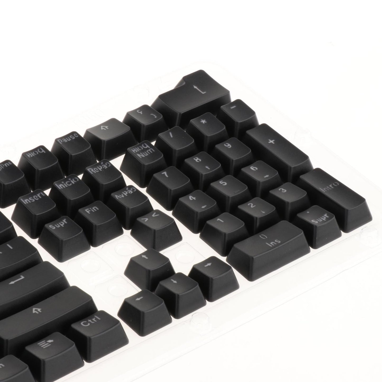 104 Key Caps PBT US Layout Keyset for CHERRY MX Mechanical Gaming Keyboard Korean  Black