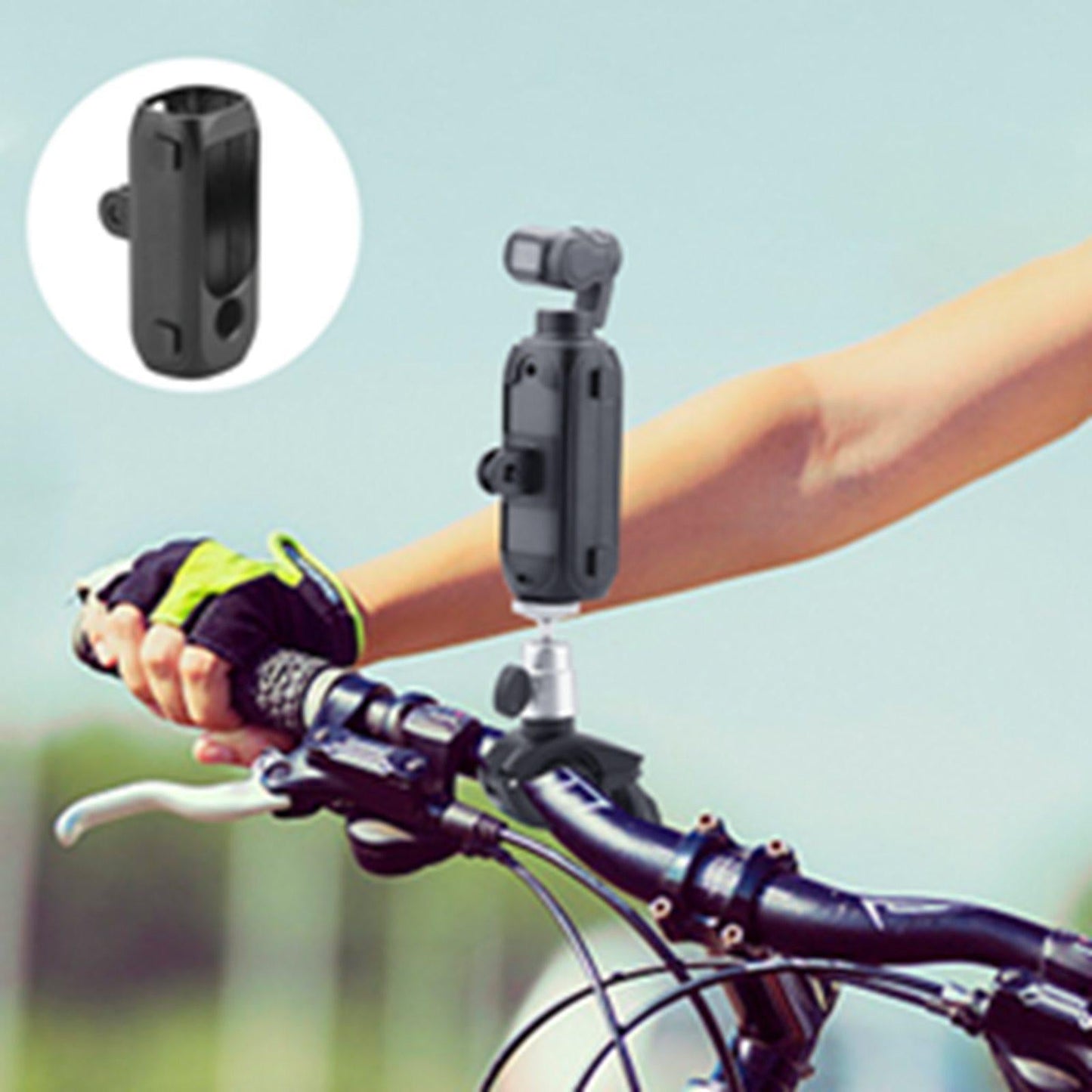 Extension Bracket for FIMI PALM 2 Camera Phones Hiking Riding Plastic Black