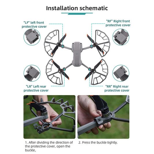 ABS Propellers Guard Protective Landing Gear Set for DJI Mavic Air 2/AIR 2S