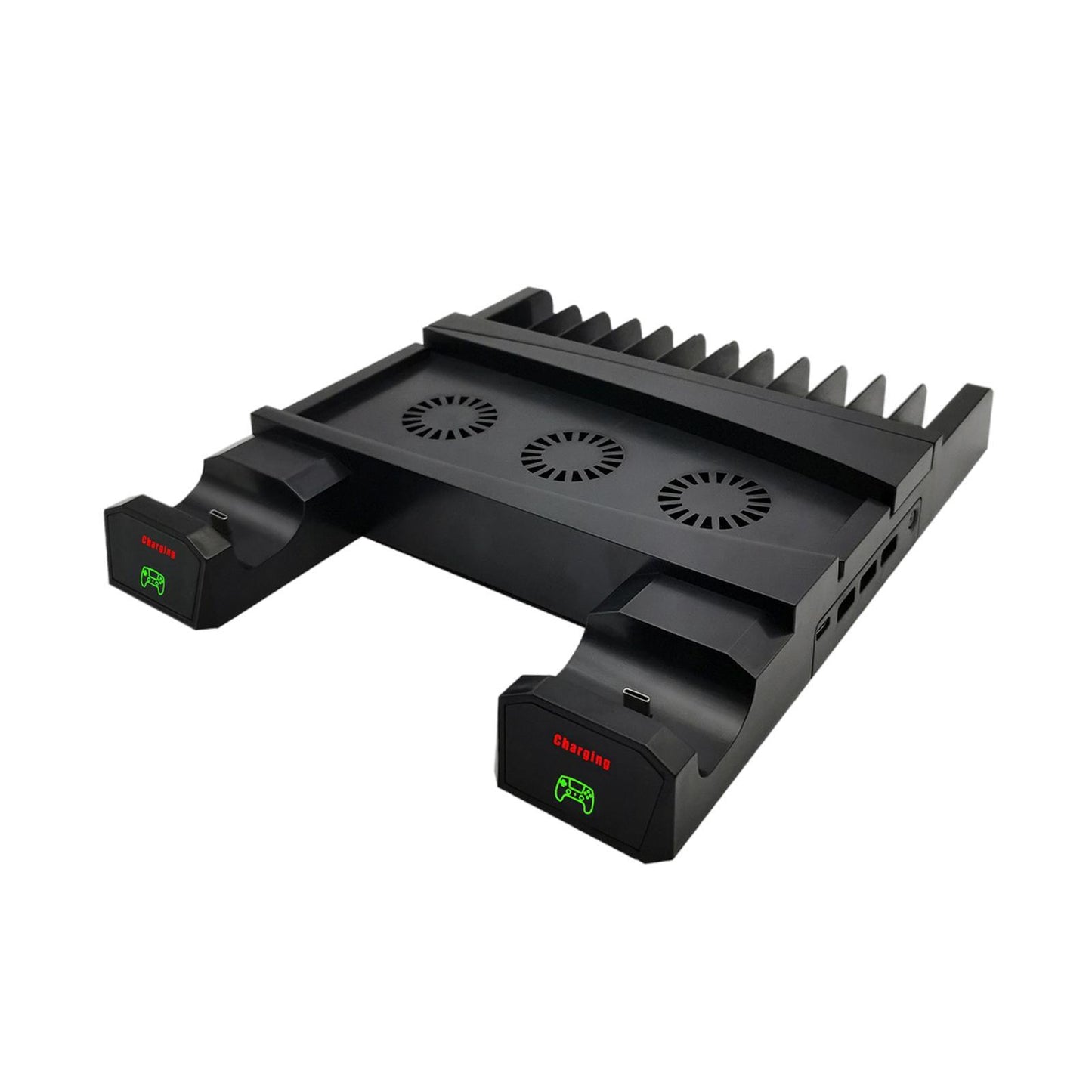 Stand Cooling Fan Station for PS5 Console Steady Charger Game Organizer