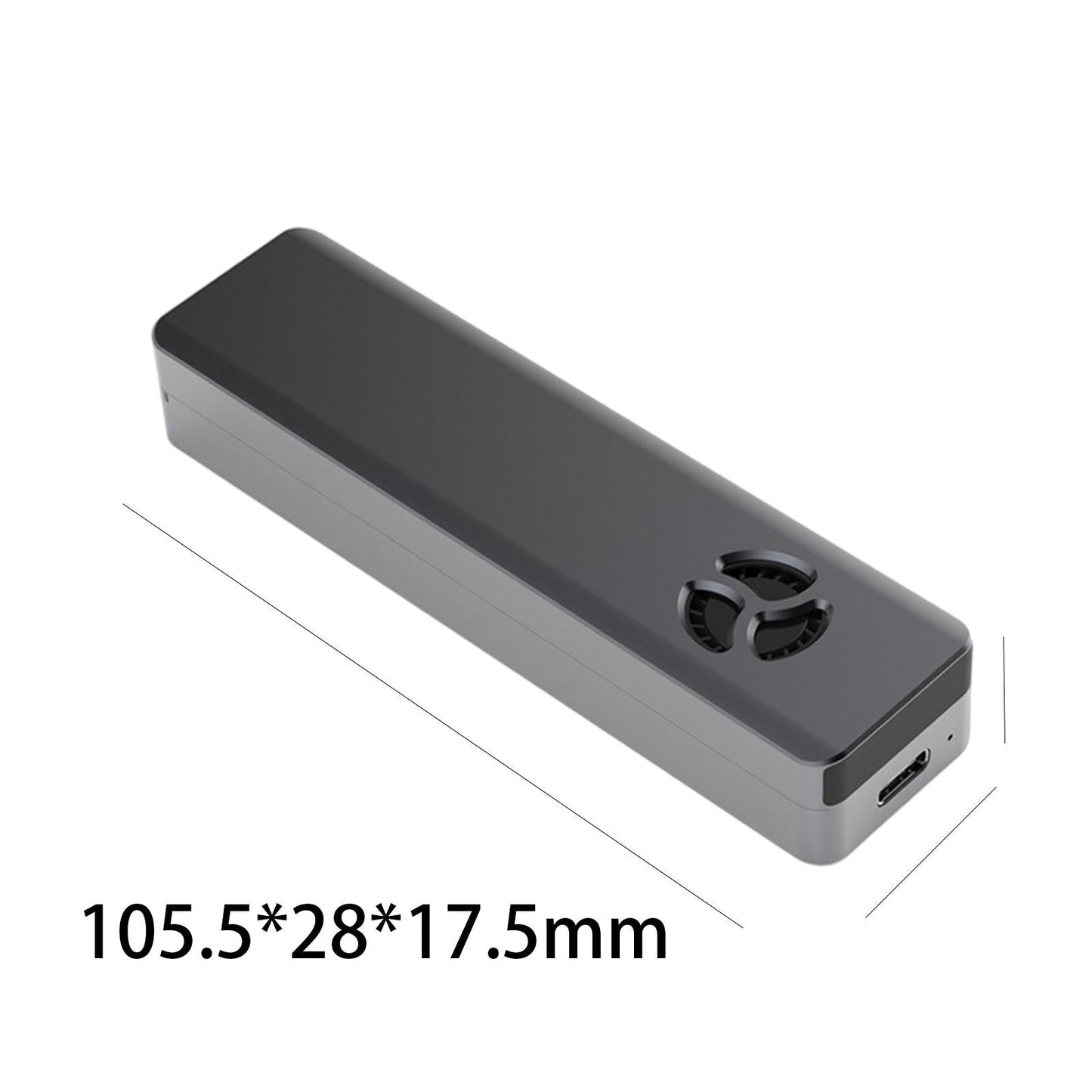 M.2 to USB 3.1 Enclosure Adapter with Fan for 2230 2260 NVMe SSD NGFF 10Gbps
