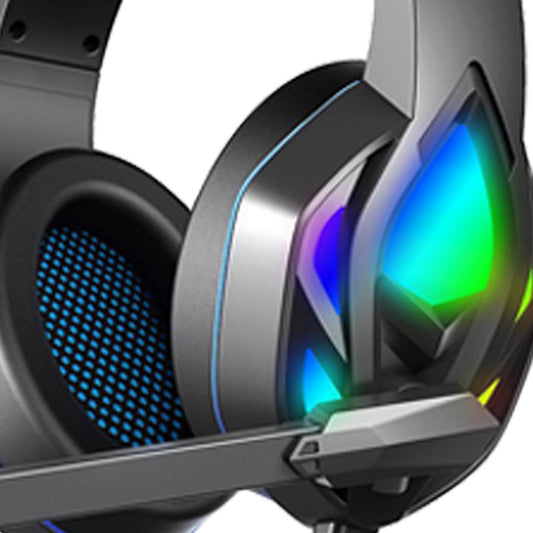 Pro Gaming Headset Stereo Deep Bass 3.5mm for PS4 PS5 Xbox One Switch Adults Blue