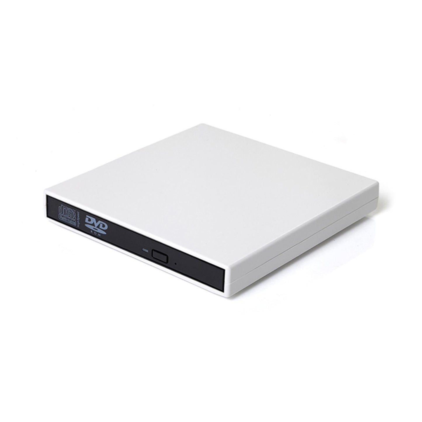 USB 2.0 External DVD Drive Recorder CD Burner DVD-RW for Laptops PC White