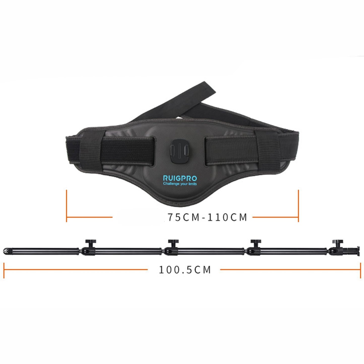 Insta 360 Waistband Strap for GoPro7/6/5/4/3/4 Cameras Waist Band with Bar