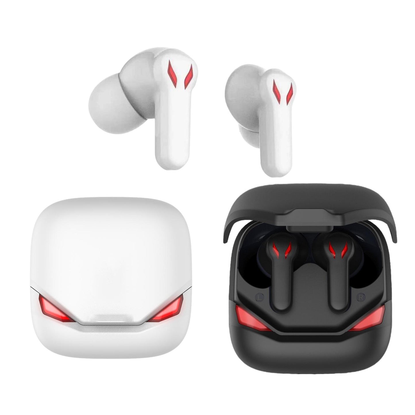 Bluetooth 5.0 Earbuds Waterproof Headset Built-in Microphone for Sports Black