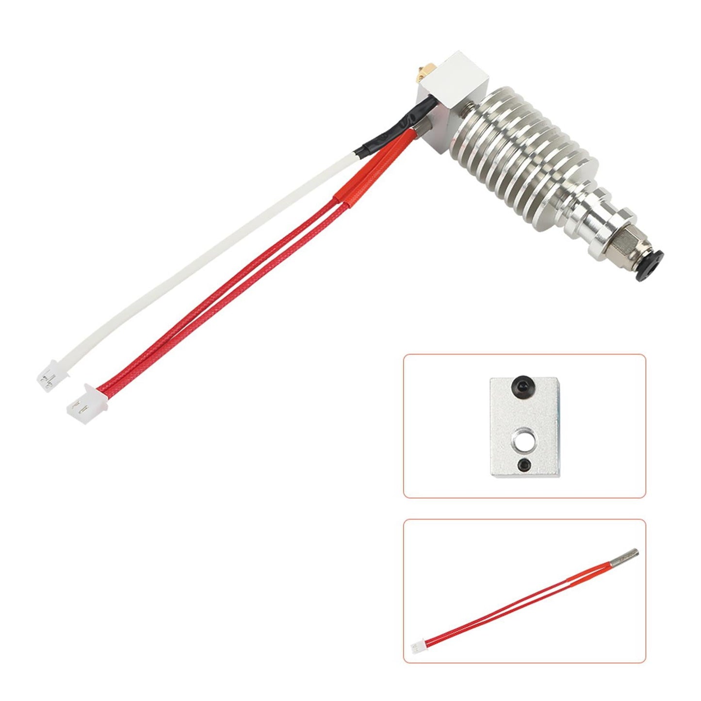 3D Printer Kit Filament Extruder Metal Brass Nozzle for Kossl-Plus
