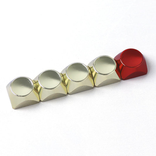 5 Keys Keycaps Set Aluminium Alloy KeyCaps ESC Direction keycap Gold Plating