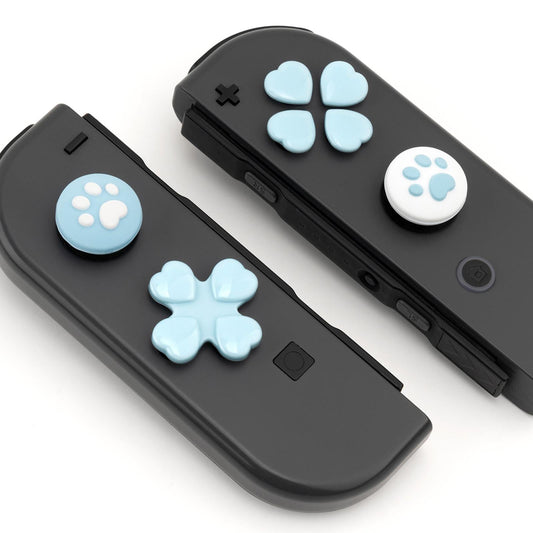 Cat Paw Joystick Protective Cover Dustproof Cute Parts Set Gaming