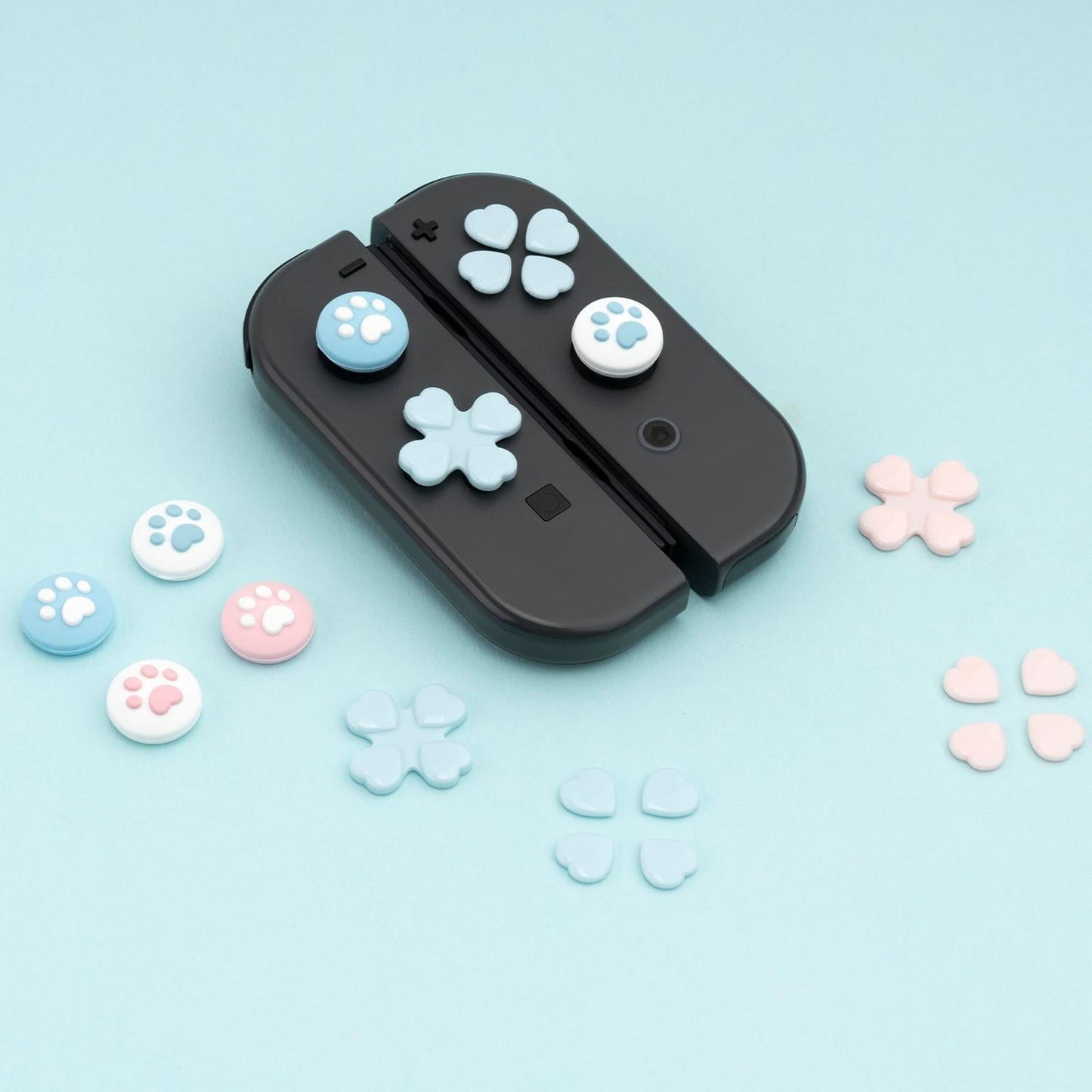 Cat Paw Joystick Protective Cover Dustproof Cute Parts Set Gaming