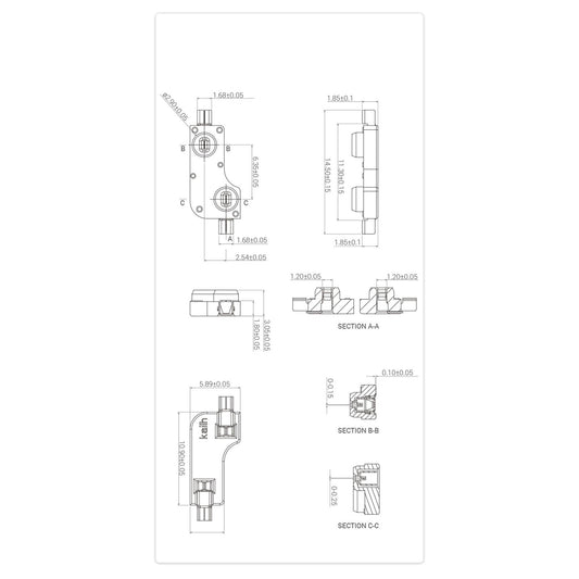 Hot Swap PCB Socket Connector for Kailh Keyboard MX Switches 106Pcs