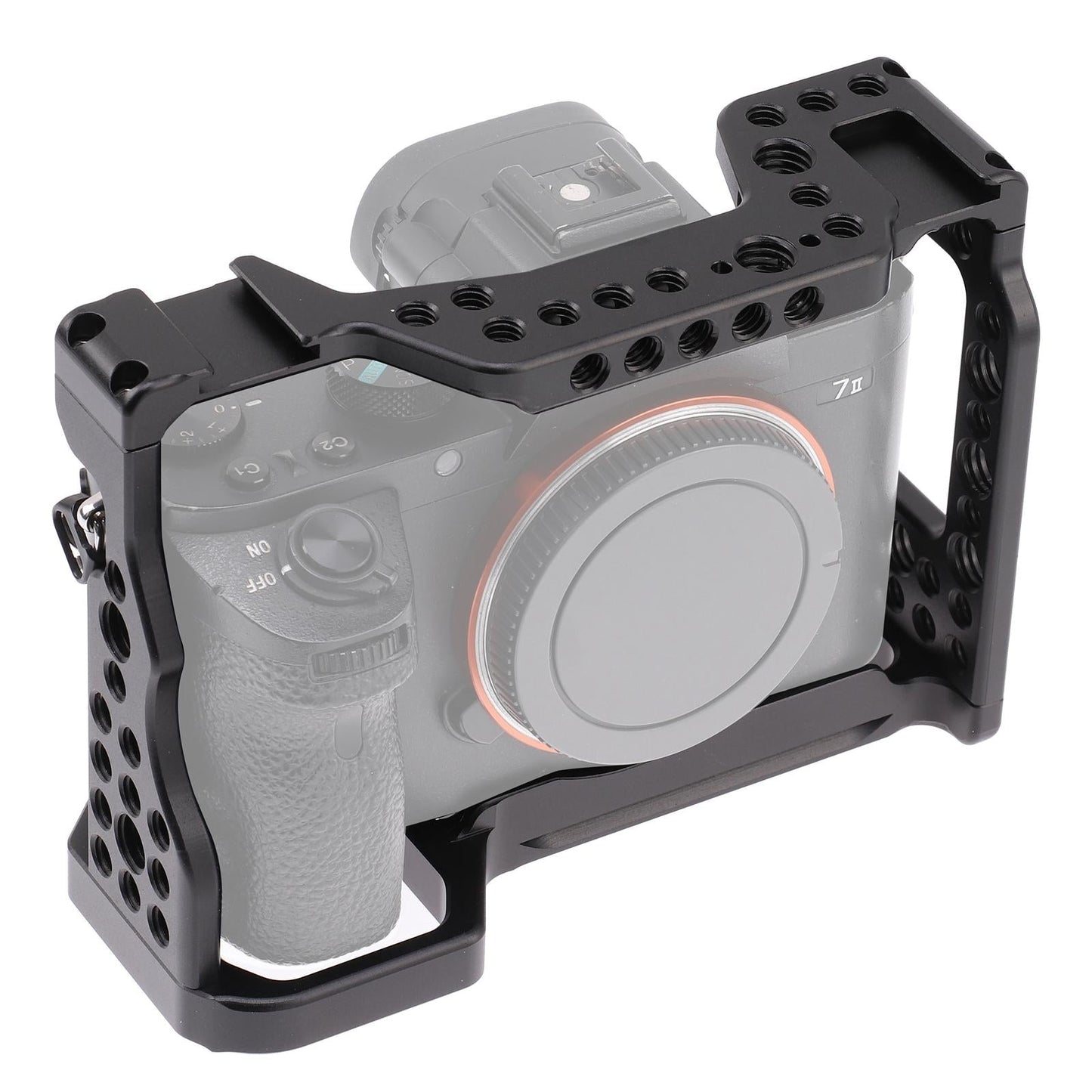 Camera Cage with 1/4-Inch Threads Replacement for Sony A7M3 AR3 A7II