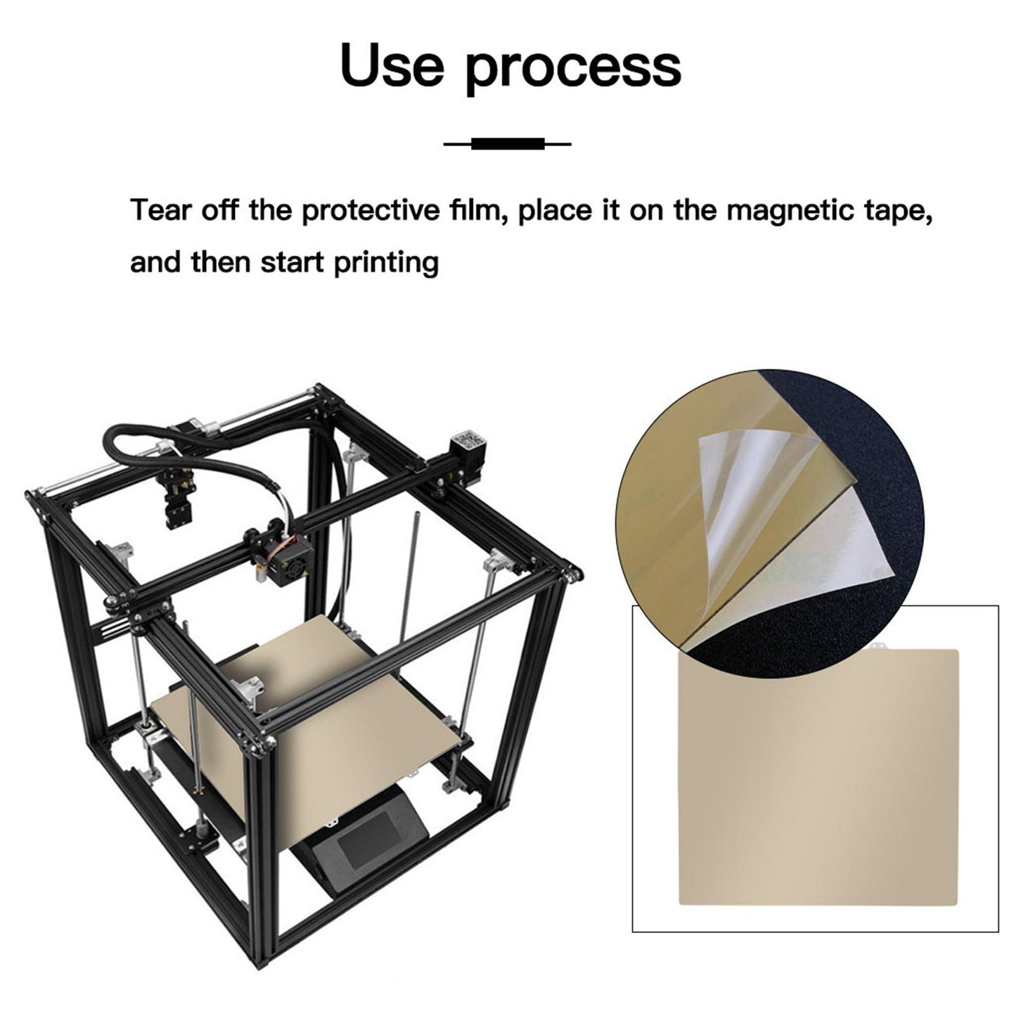 3D Printing Platform Flexbile Spring Steel Plate for Ender-5 Plus Scanning