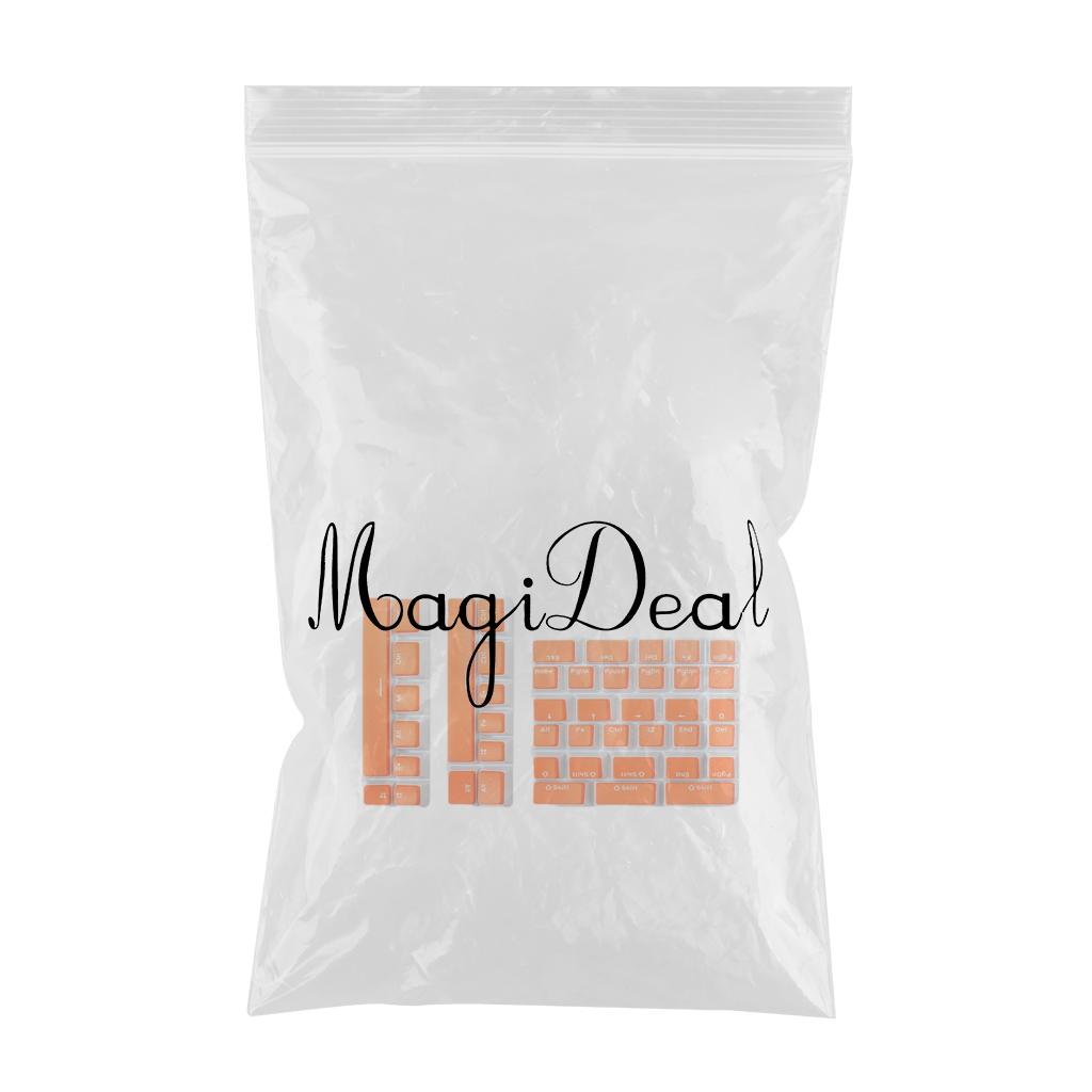 Pudding Key Caps Set  Special Layout for Logitech 75 84 980 680 Orange red