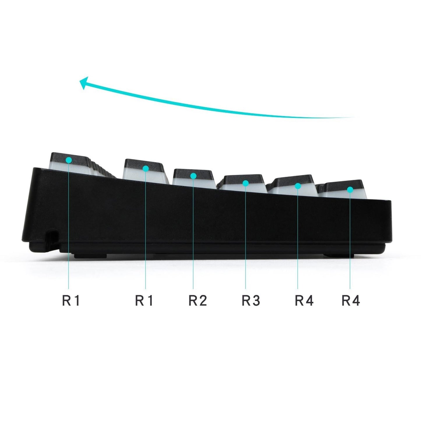 141 Keys Set DIY Black PBT Key Caps Keycaps for MX Mechanical Keyboard