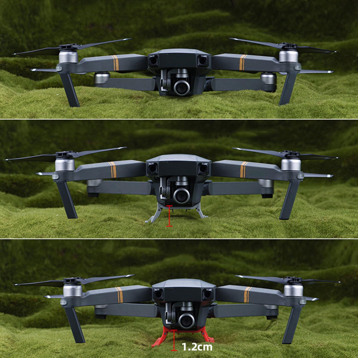 RC Landing Gear Heightened Support Leg Extender for DJI Mavic Pro RC Drone Light Gray