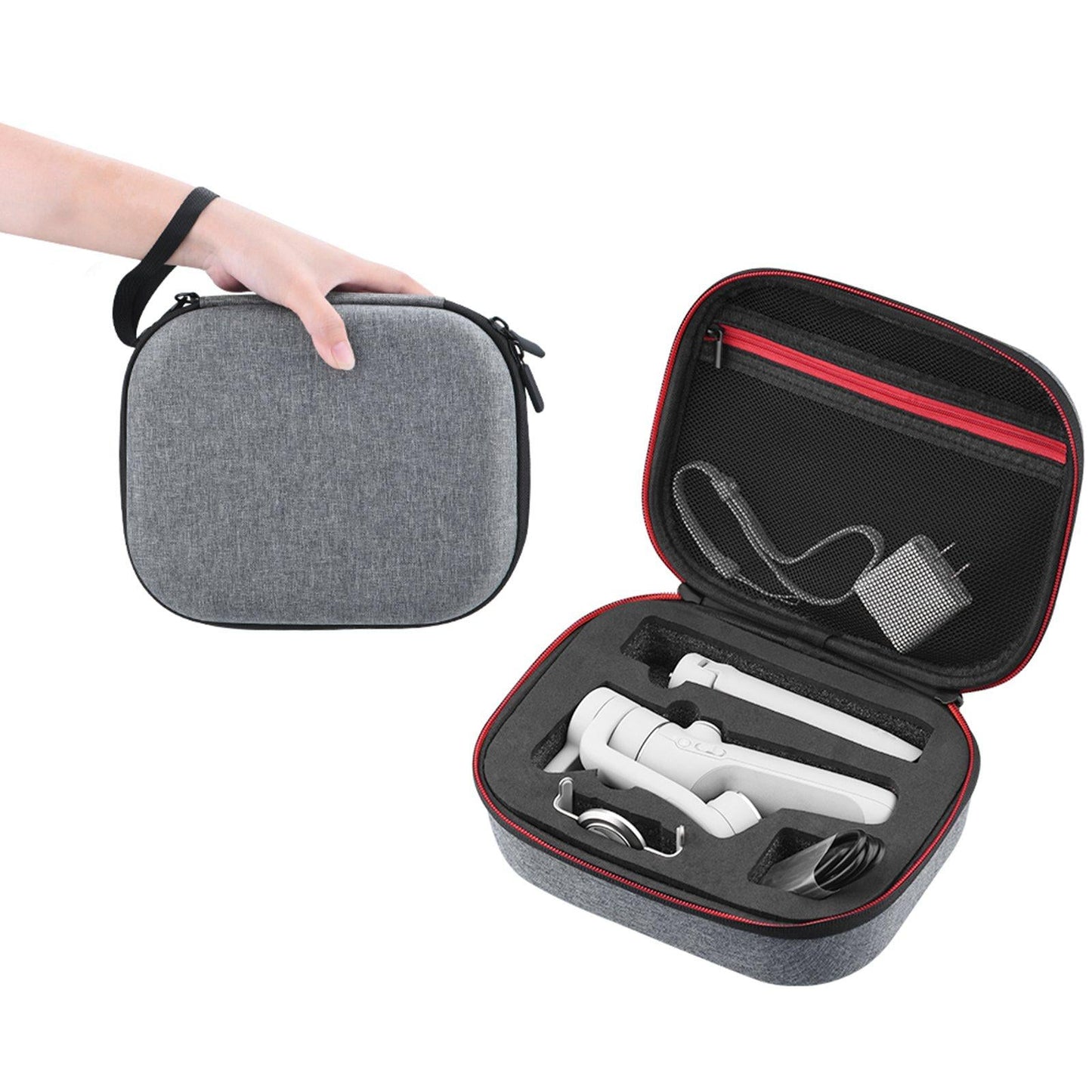 Camera Storage Handbag for OM 5 Waterproof Protective Two-Way Zipper  Gray