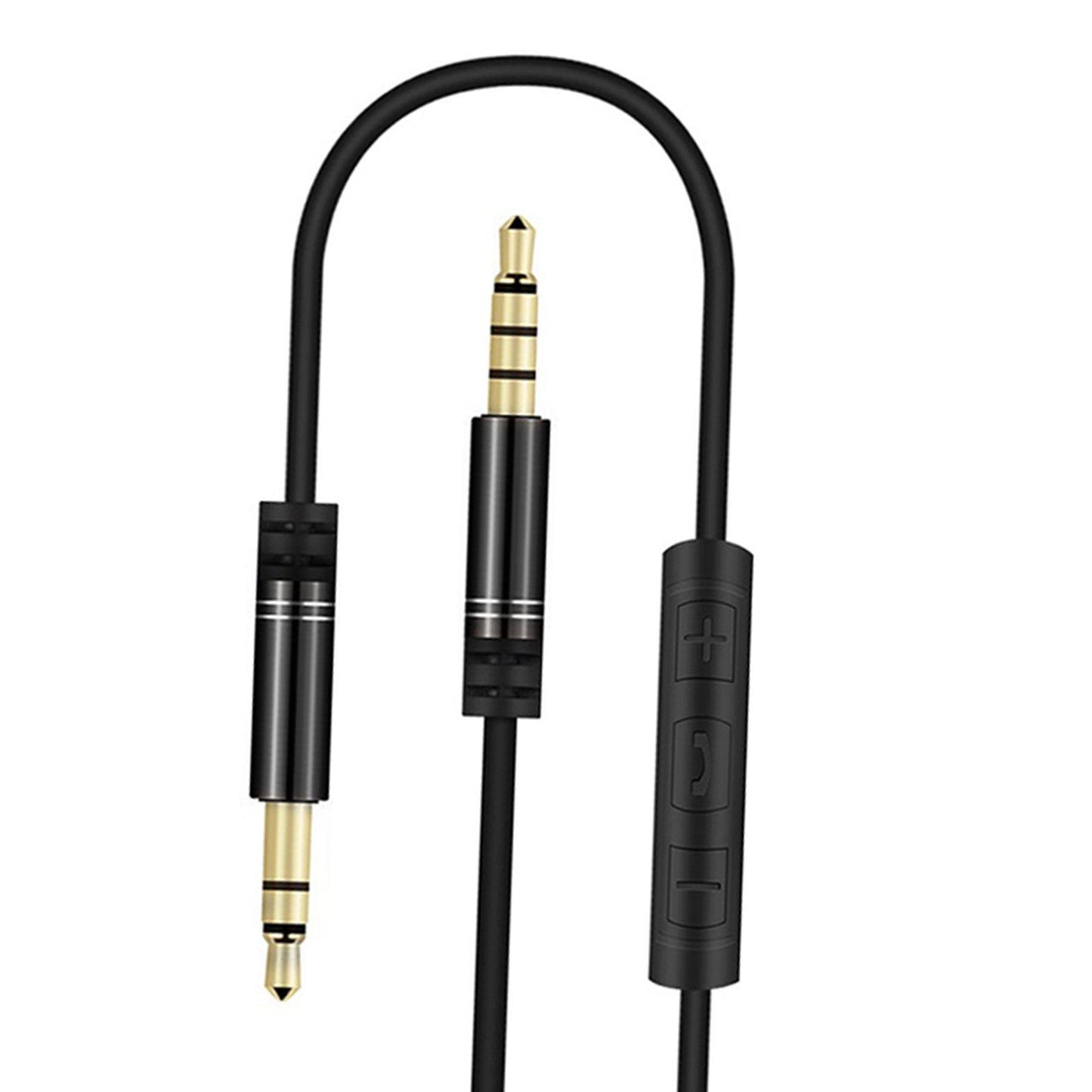 AUX Cable Headset Splitter Extender for Digital Product Black