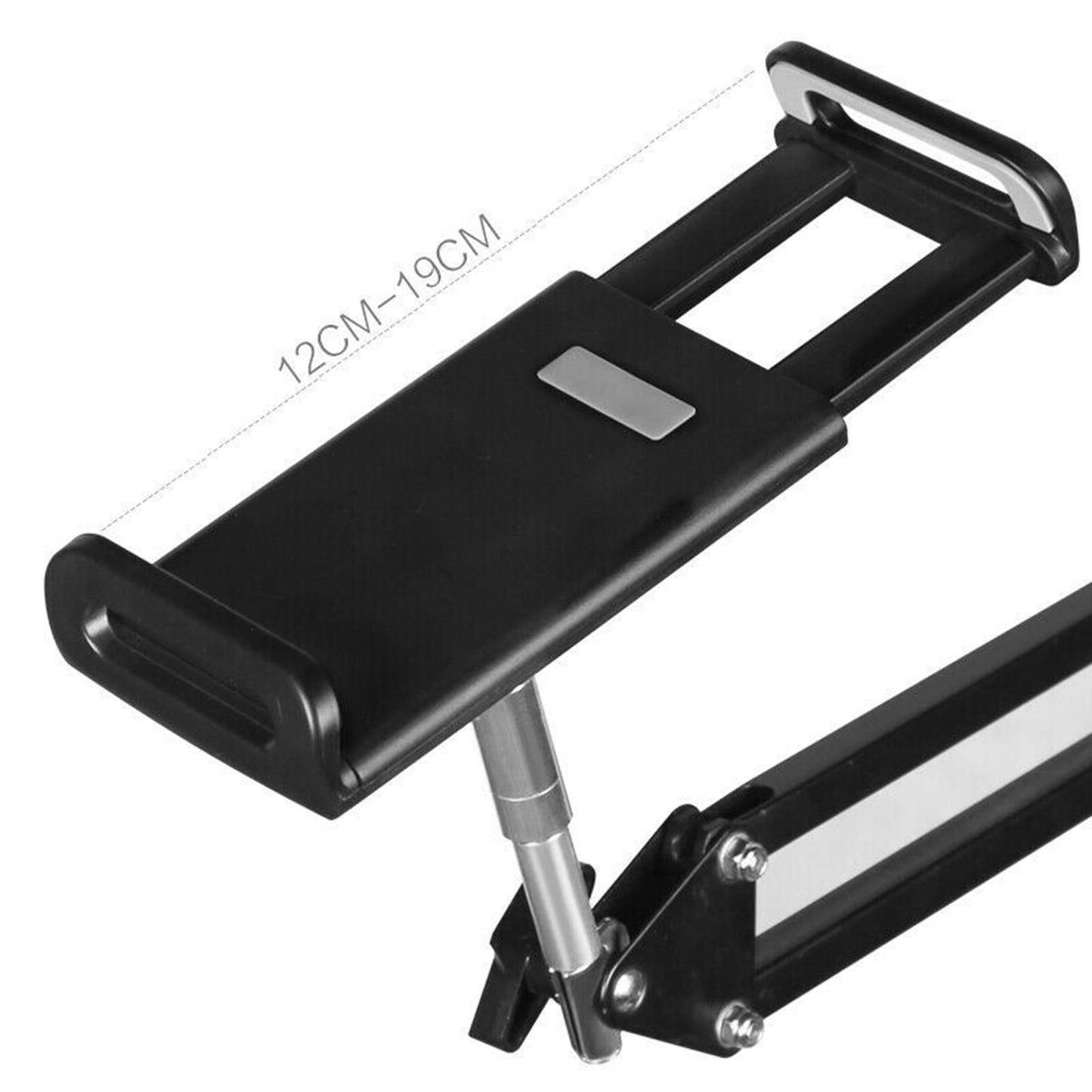 Hands Free Floor Stand Adjustable Bed Clip Holder For Tablet  Black 175cm