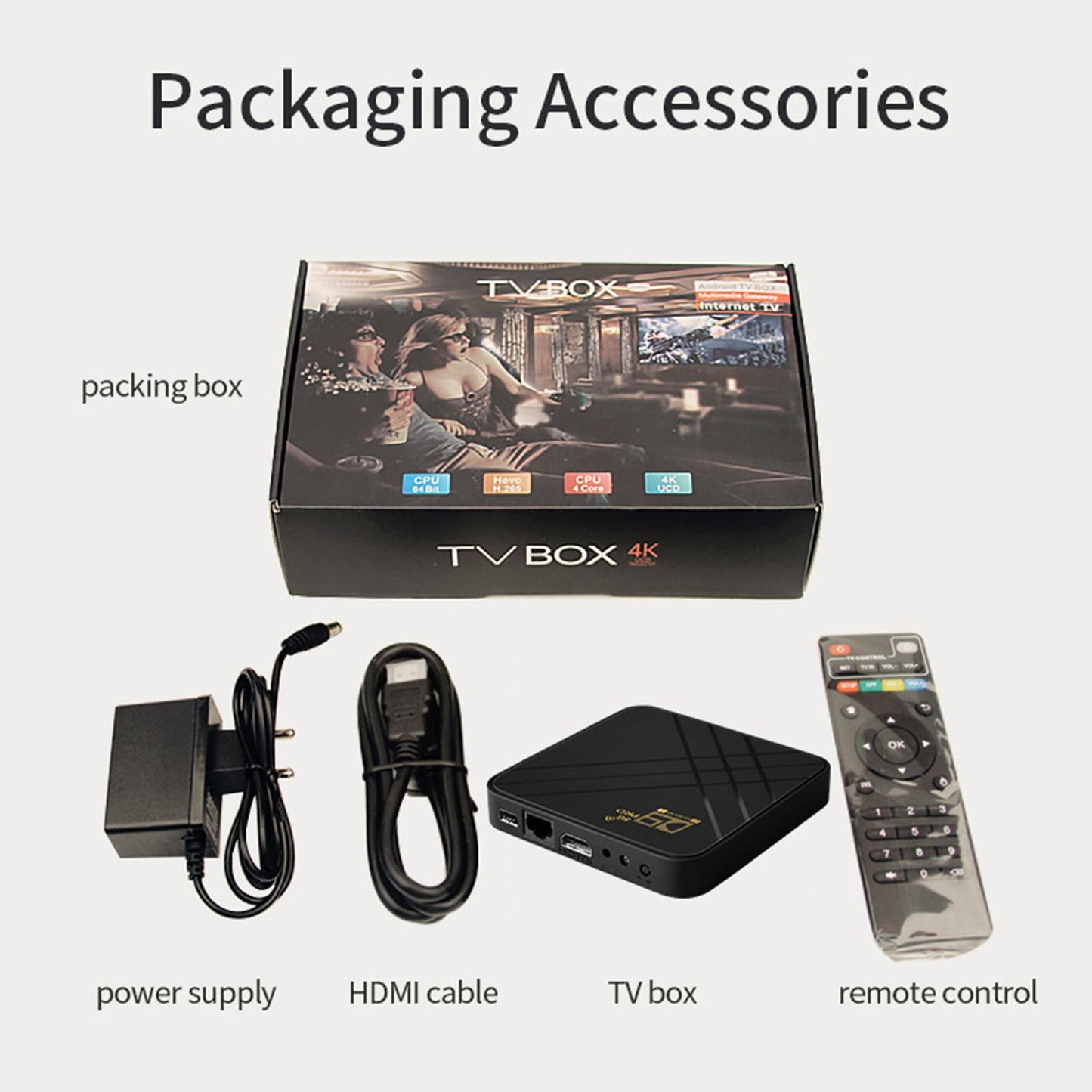 D9 Pro 2.4G/5G Android 10.0 Media Player 4K Video TV Receiver 4GB 32GB EU