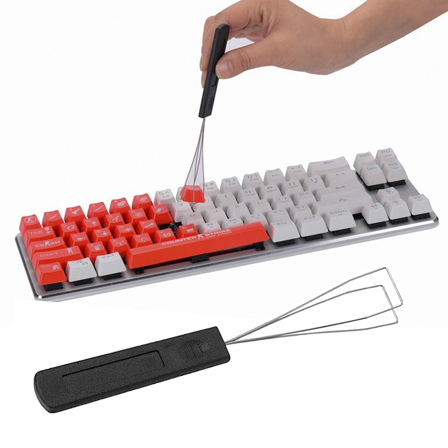 Keycap Puller Removal Tool Expert Key Pulling for Removing Fixing  black
