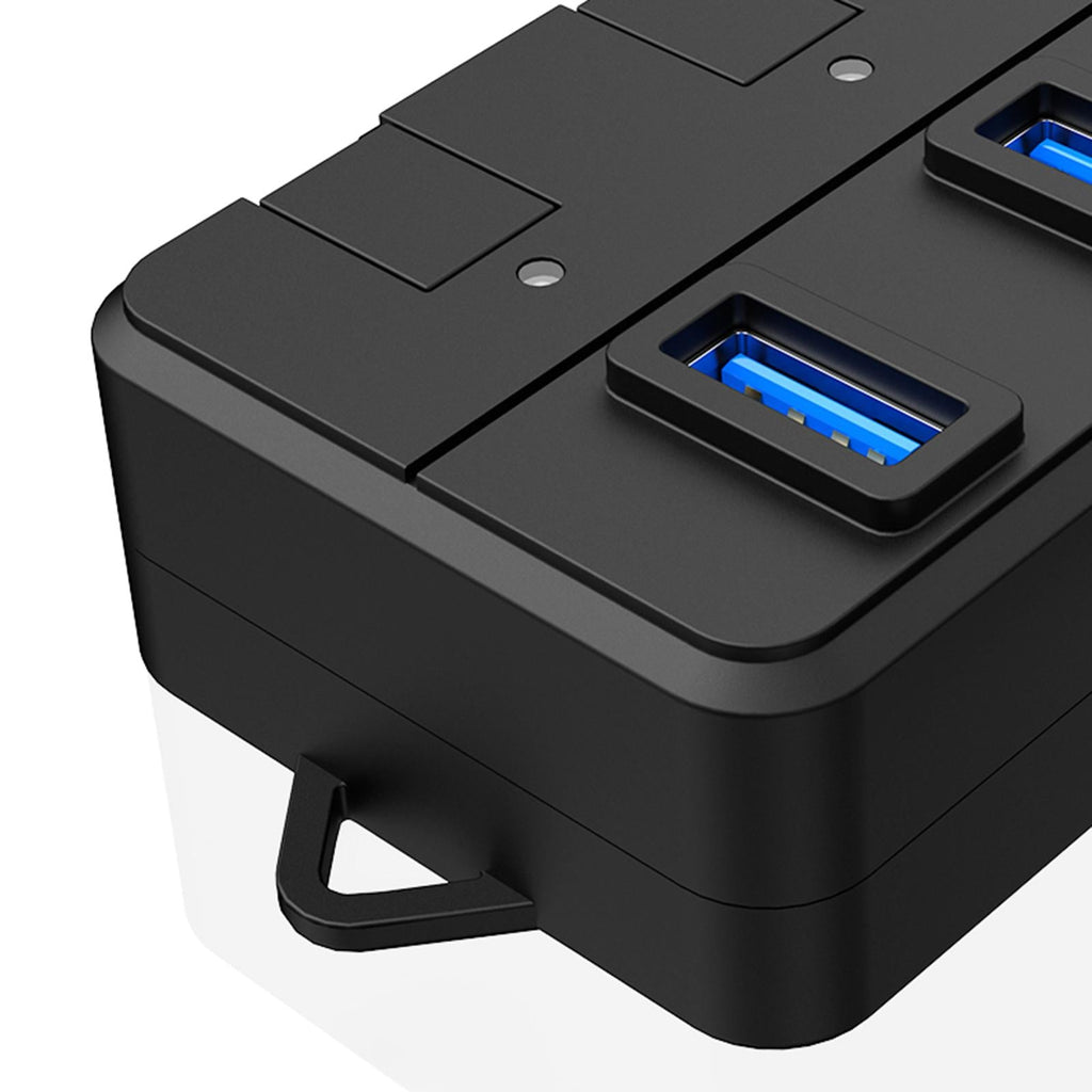 4 Port USB 3.0 Hub Extension Splitter for Hard Drive Fast Data Transfe ...
