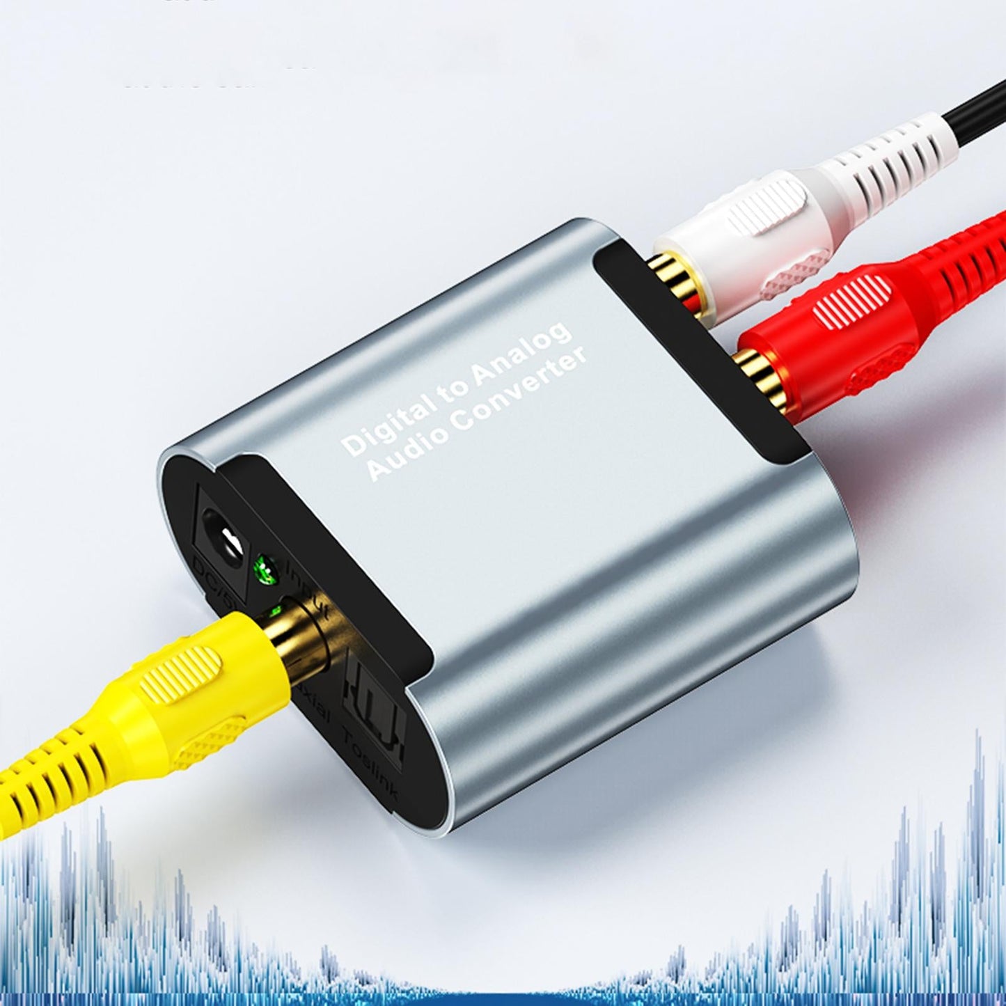 Digital Optical to Analog Analogue Audio Converter with Optical cable