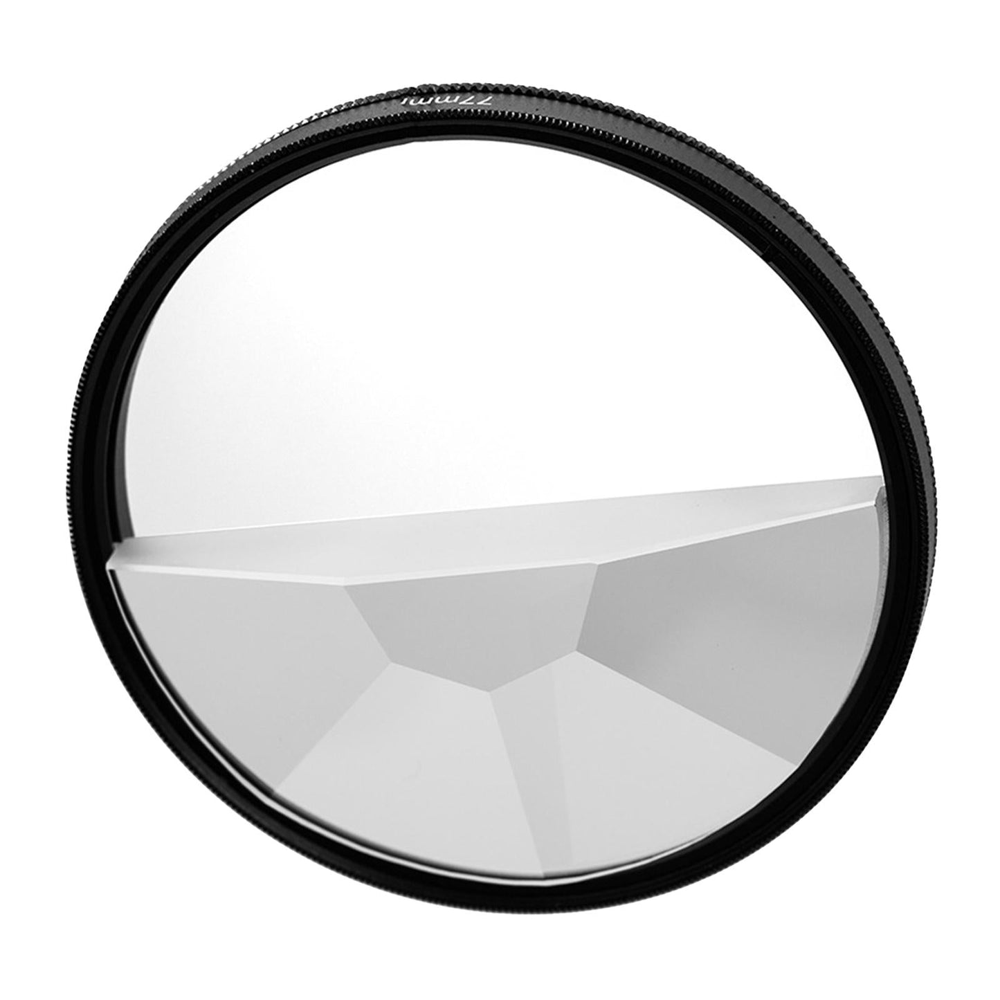 Fractal Semicircular Kaleidoscope Glass Prism 77mm Rotatable Multiple Image