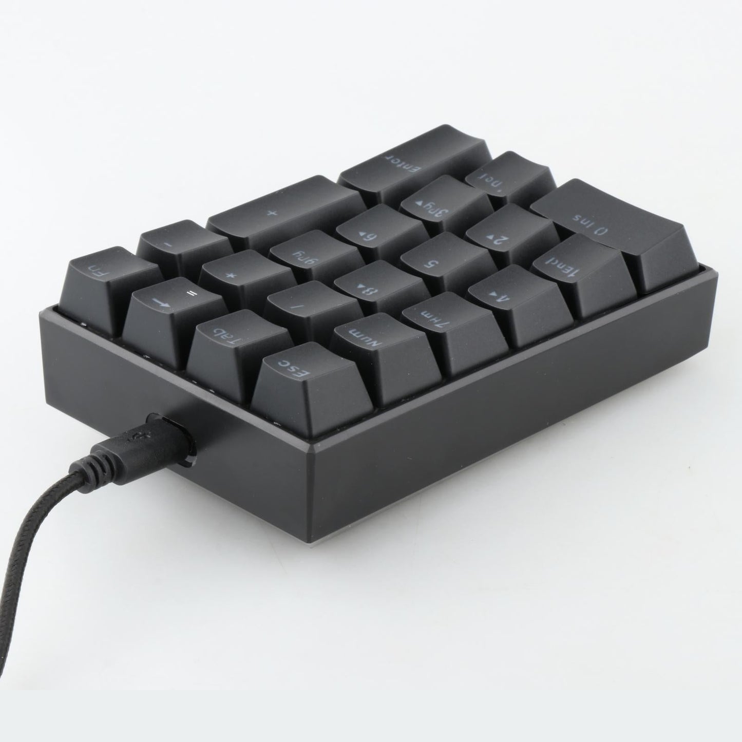 K23 Mini Numpad LED Backlit Numeric Keypad USB-C Office Home Use 21-Key Red Switches