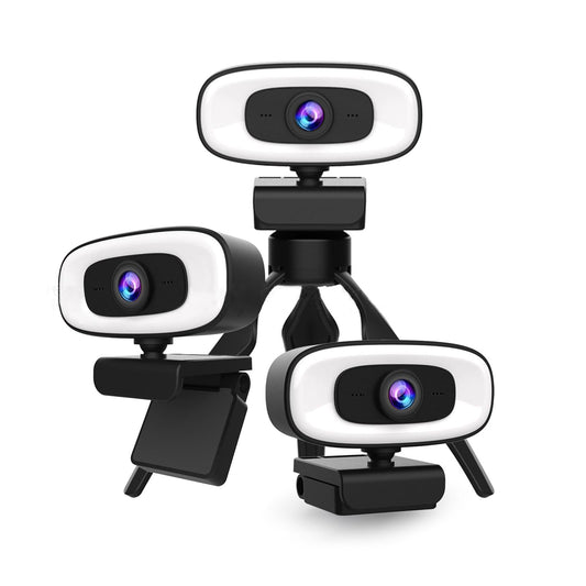 Webcam with Tripod Free Drive for Video Conferencing Live Streaming Desktop