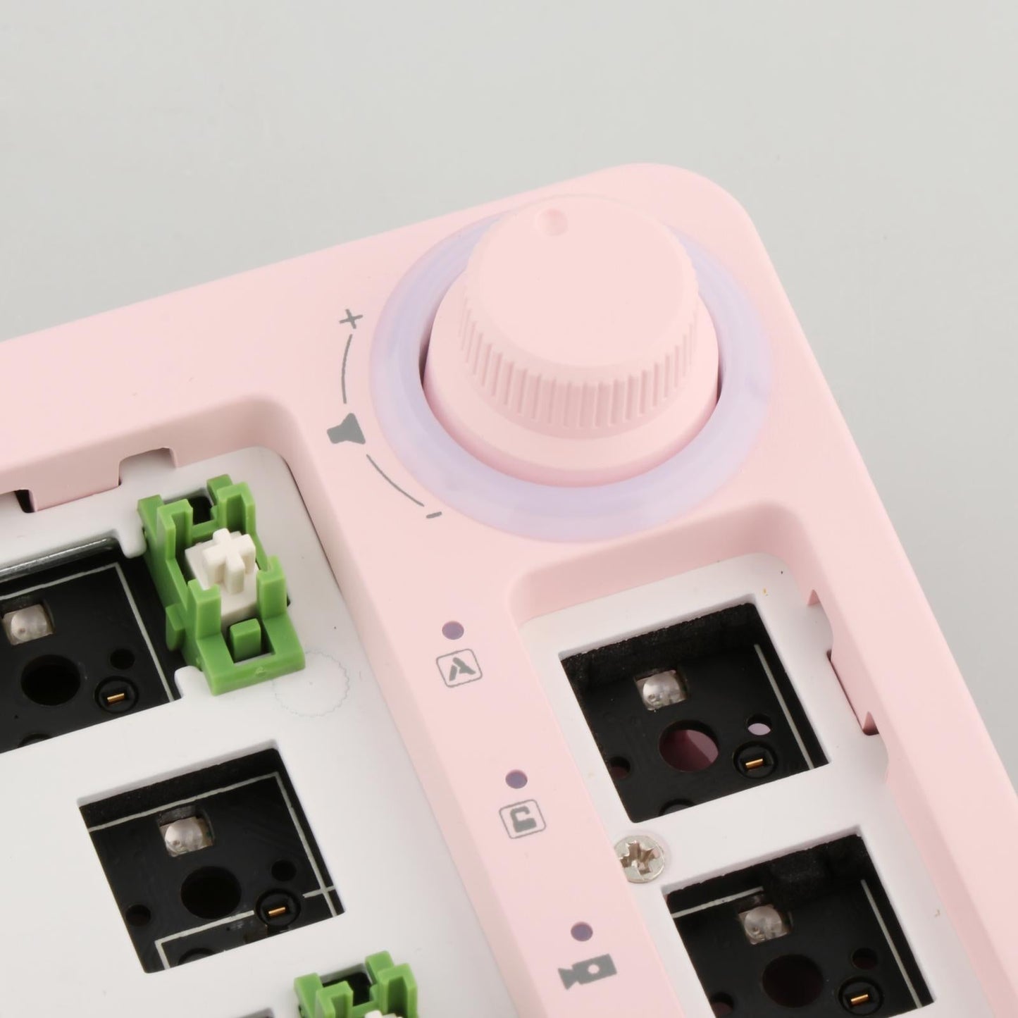 TM680 Hot Swap Mechanical Keyboard Kit RGB Backlight  Wireless Pink