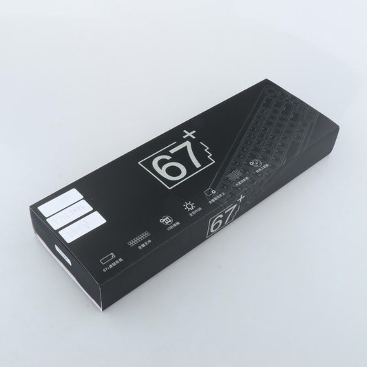 TM680 Hot Swap Mechanical Keyboard Kit RGB Backlight  Wireless clear black