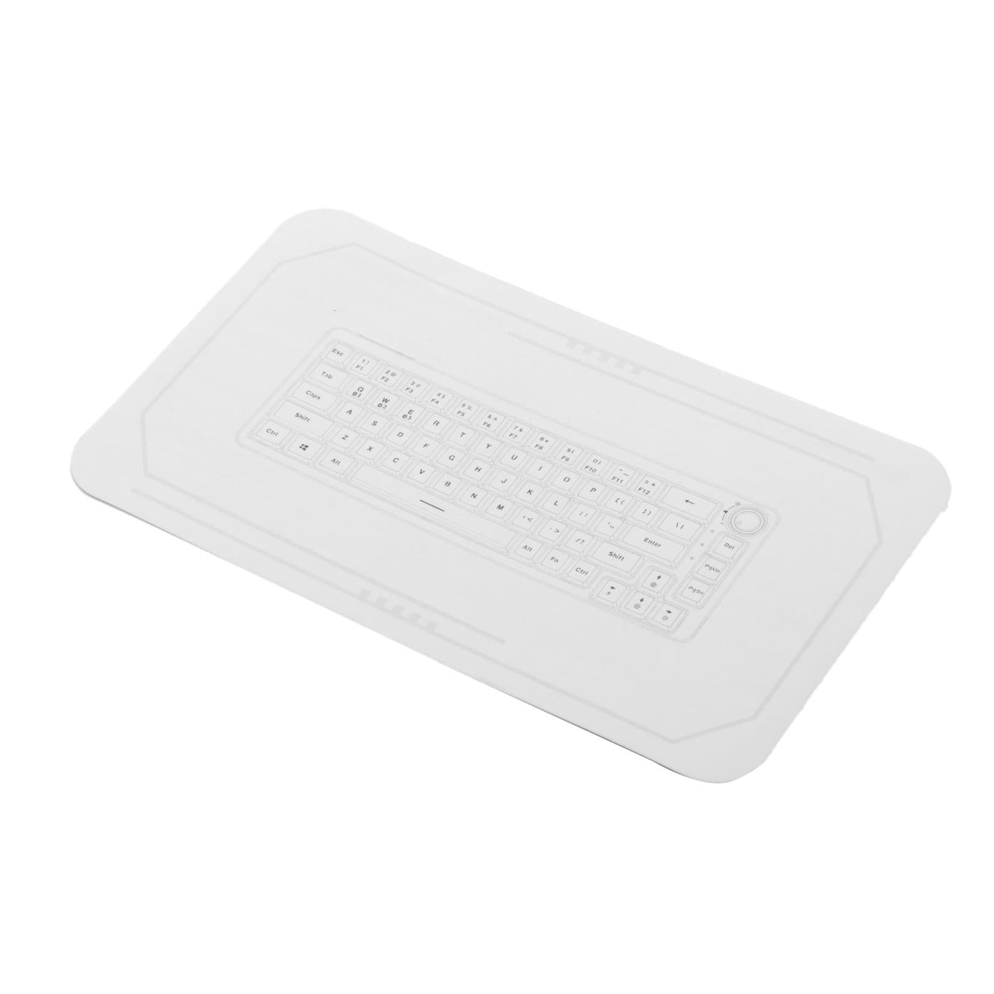 TM680 Hot Swap Mechanical Keyboard Kit RGB Backlight  Wireless clear white