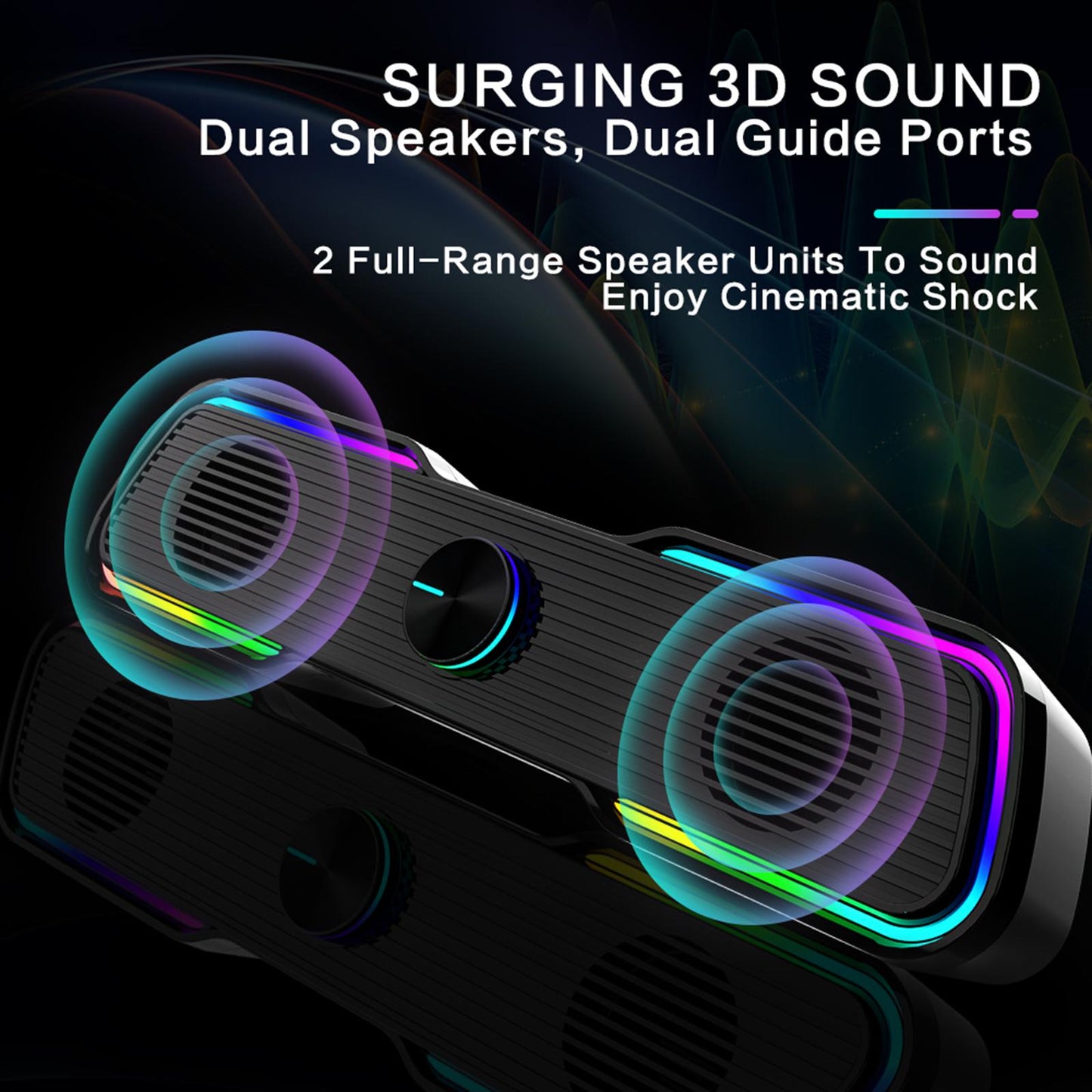 Speaker Audio System Enhanced Sound Desktop with Cable for Computer Driver